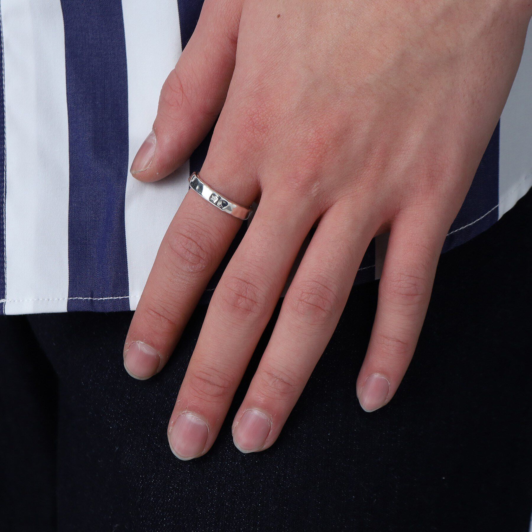 TAKEO KIKUCHI「【MADE IN JAPAN】テクスチャーシルバーリング」|リング|