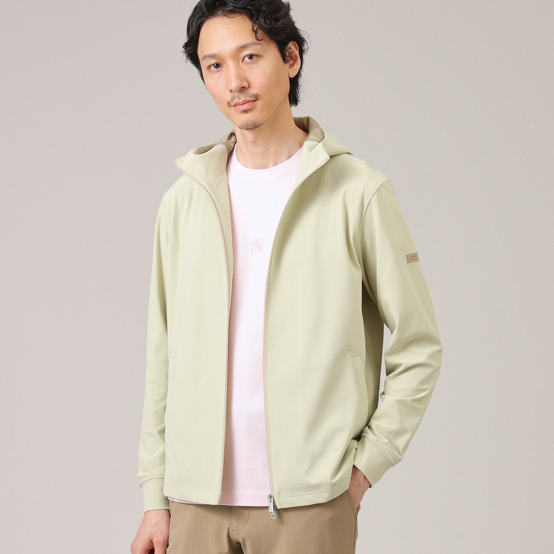 TAKEO KIKUCHI「【刺繍ロゴT】スムース ワンポイント Tシャツ」|Tシャツ・カットソー|