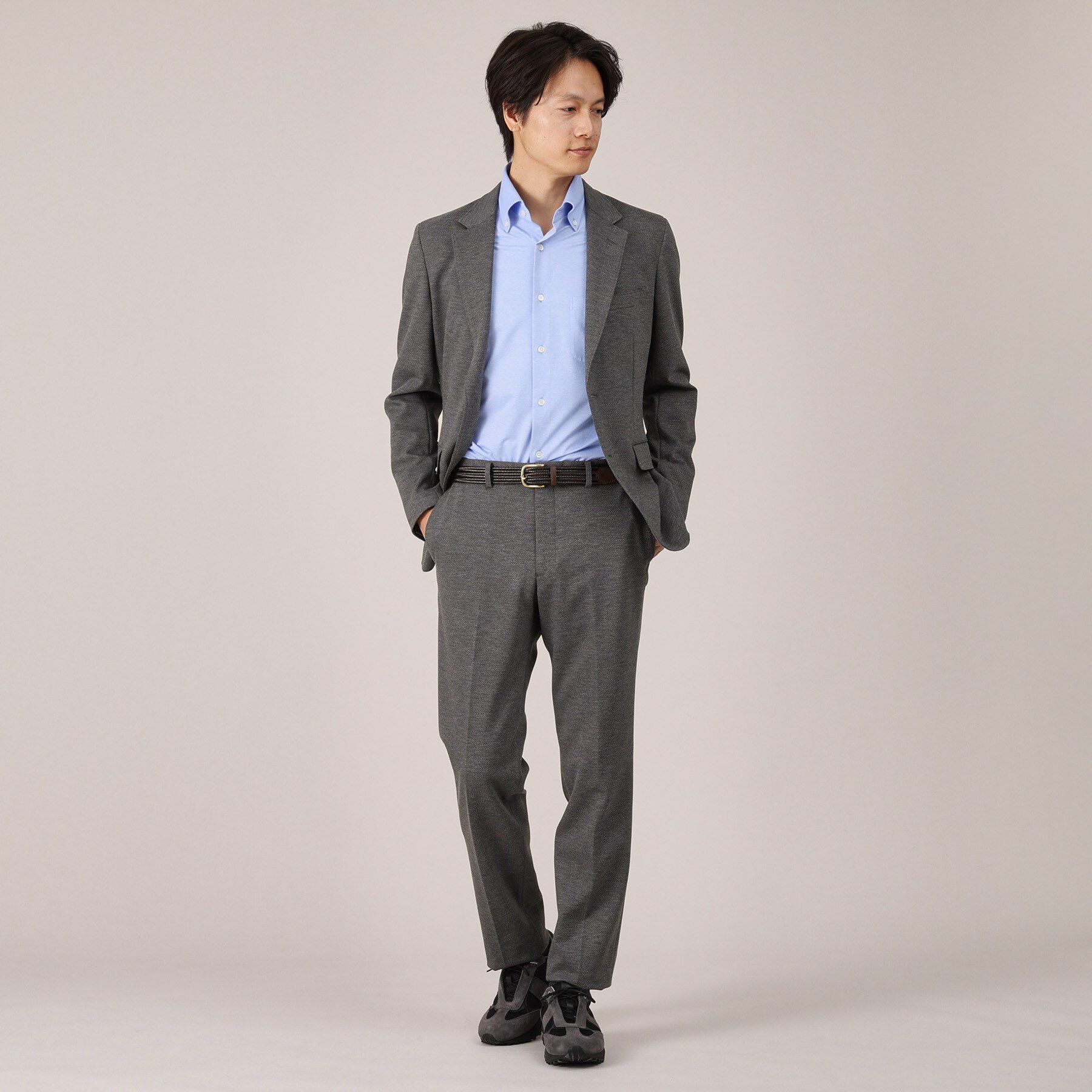 TAKEO KIKUCHI「メランジ ハニカム ストレッチ パンツ」|その他|