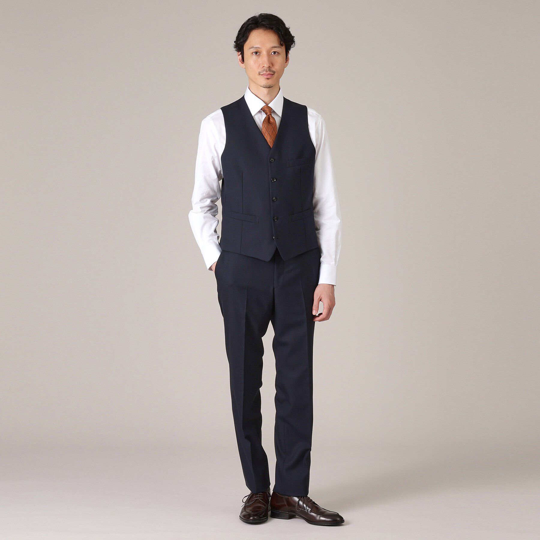 TAKEO KIKUCHI「グログラン セミワイドカラー シャツ」|シャツ・ブラウス|