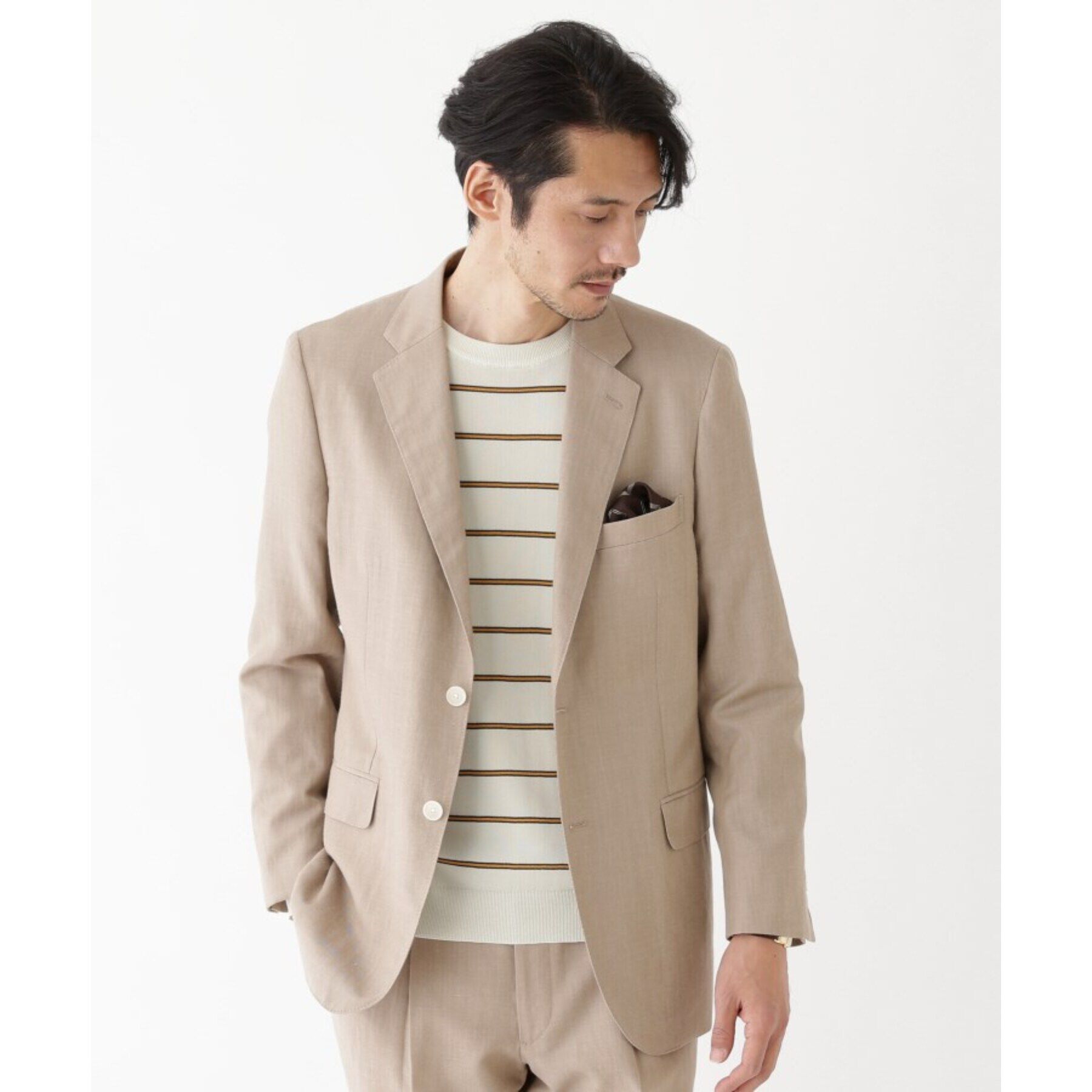 TAKEO KIKUCHI「【THE FLAGSHIP】ボーダー プルオーバー ニット」|ニット・セーター|