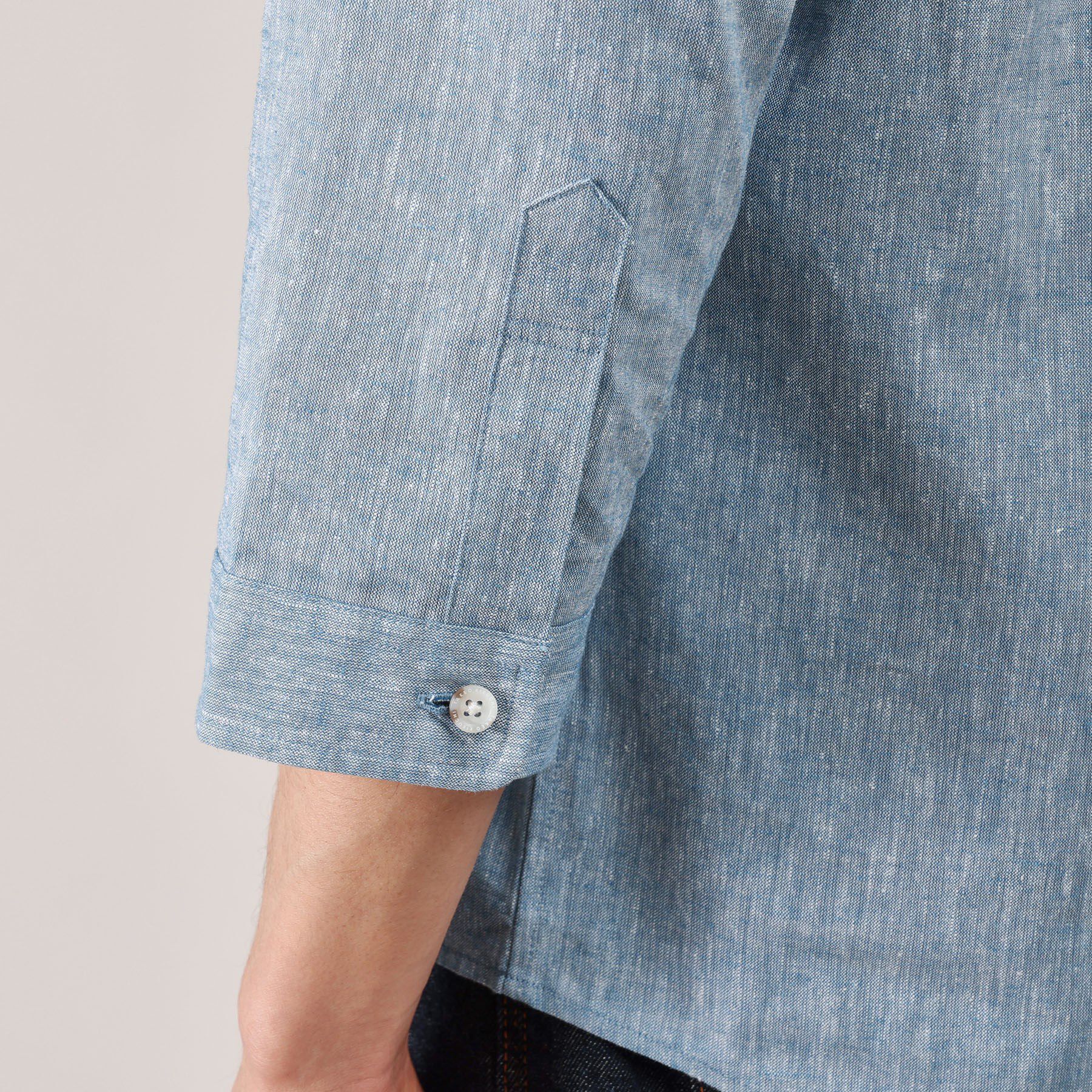 TAKEO KIKUCHI「ハイブリッド リネン 7分袖 シャツ」|シャツ・ブラウス|