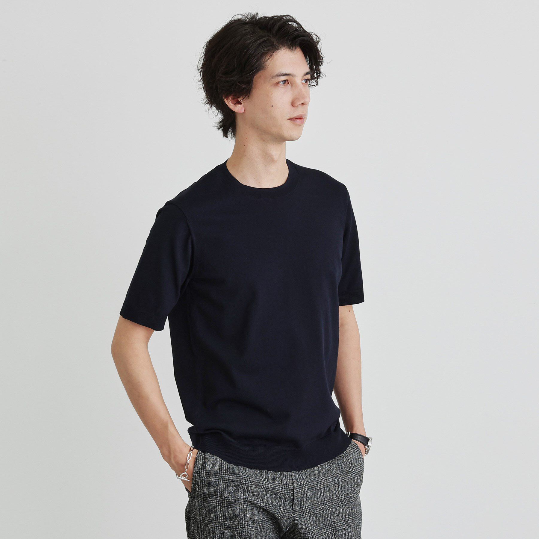 TAKEO KIKUCHI「テーラードニット プルオーバー」|Tシャツ・カットソー|