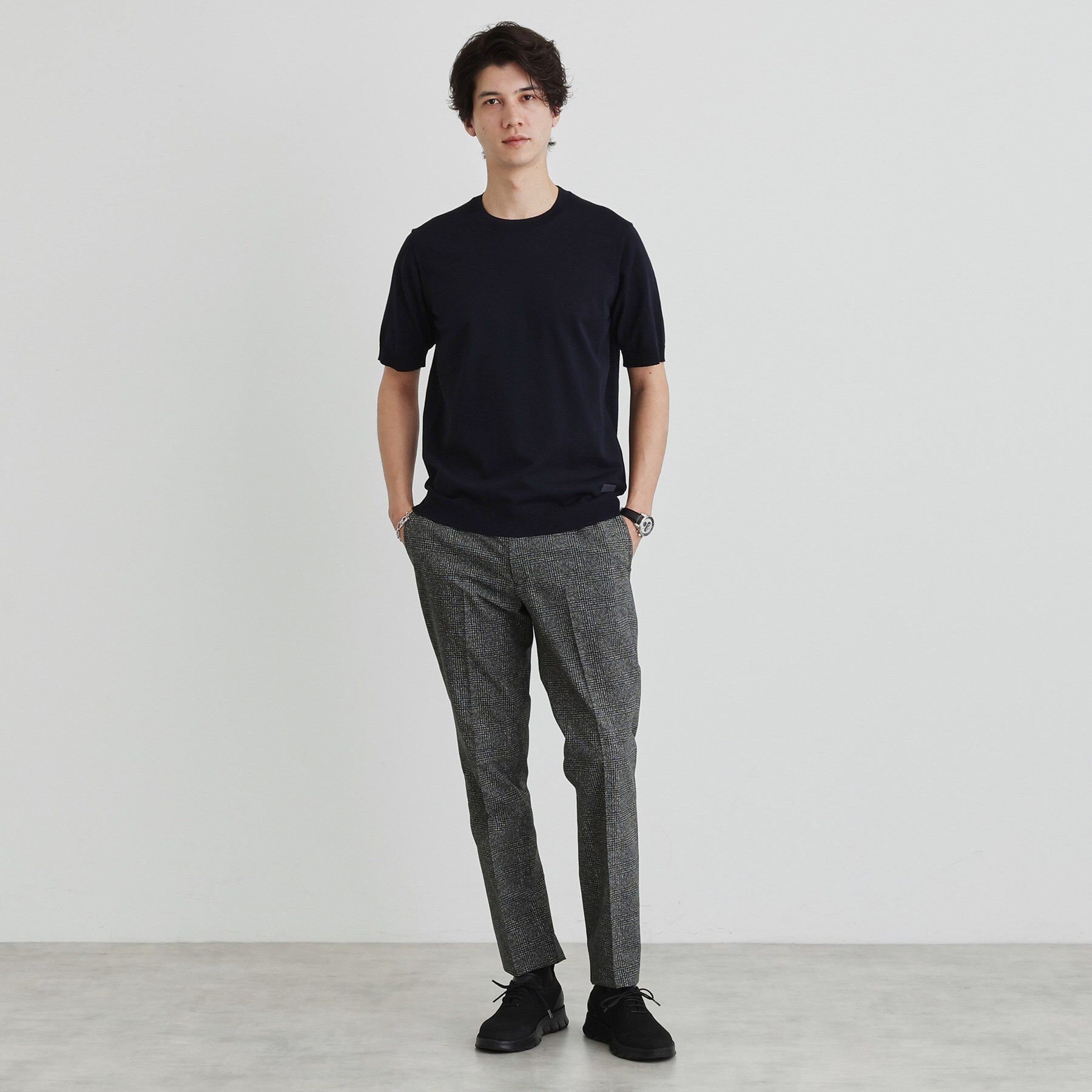 TAKEO KIKUCHI「テーラードニット プルオーバー」|Tシャツ・カットソー|