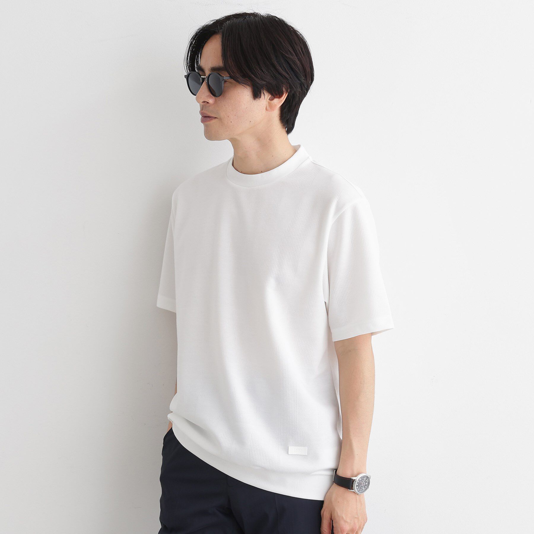 TAKEO KIKUCHI「【尾州ファブリック】 スライドパズル柄 ポンチ プルオーバー」|Tシャツ・カットソー|