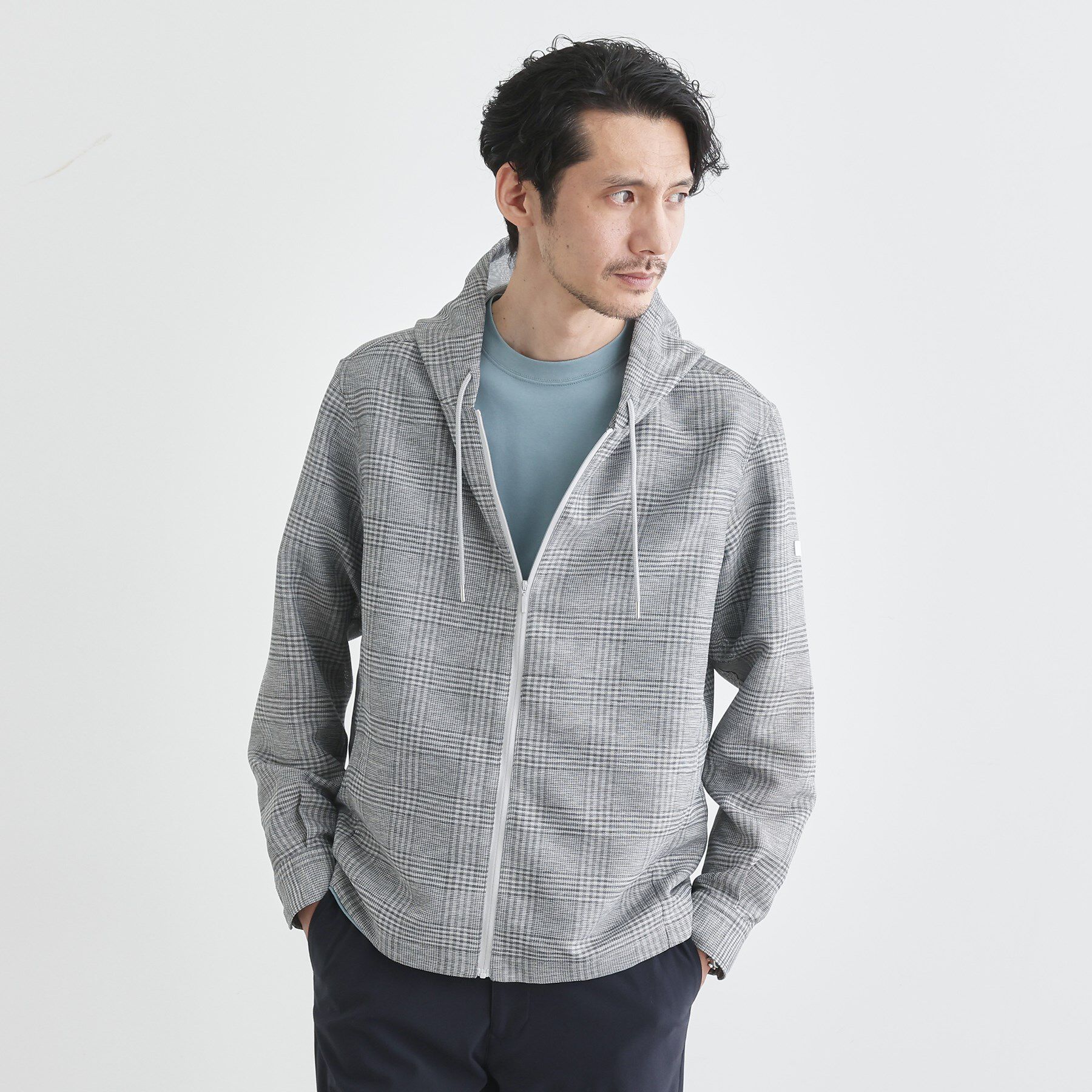 TAKEO KIKUCHI「【軽羽織】カラミ織り フード羽織りシャツ」|シャツ・ブラウス|