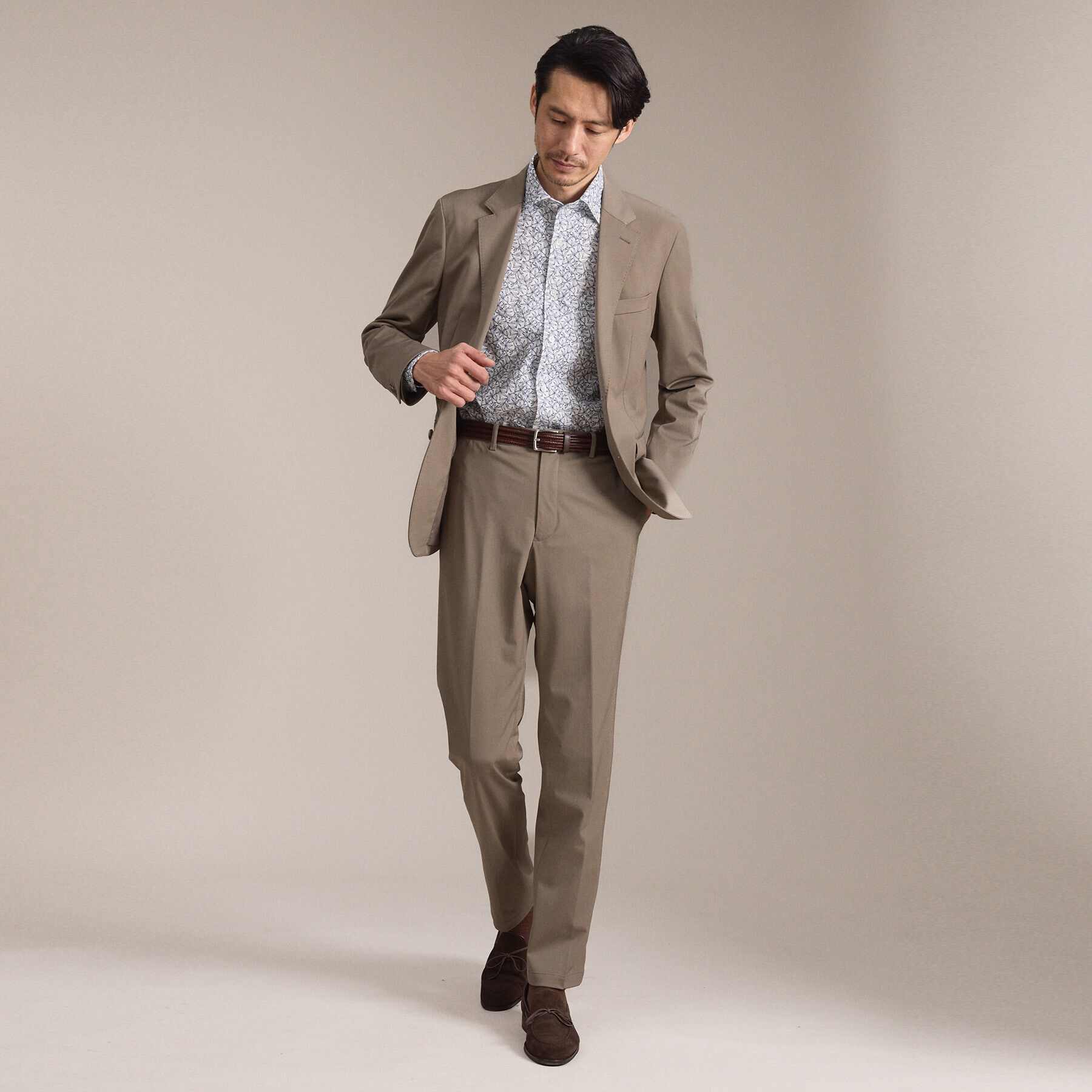 TAKEO KIKUCHI「ドモドソーラレザーメッシュベルト」|ベルト|