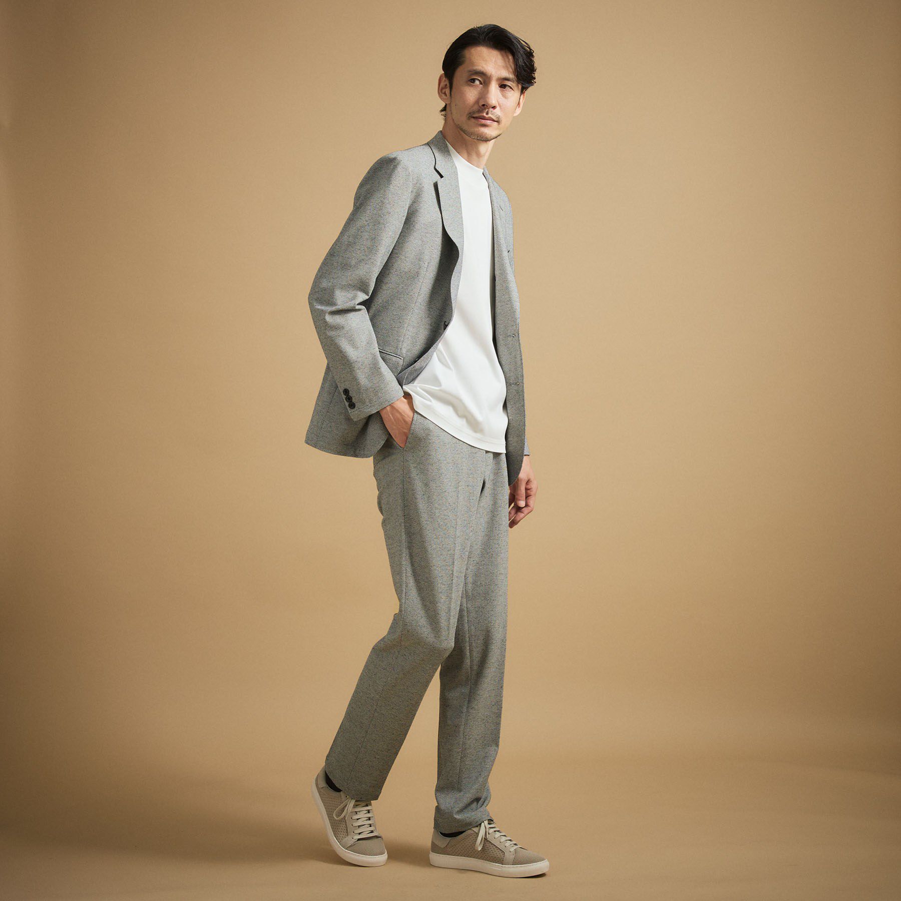 TAKEO KIKUCHI「【抗菌防臭】CALCULO（R）ジャージ ジャケット」|テーラードジャケット|