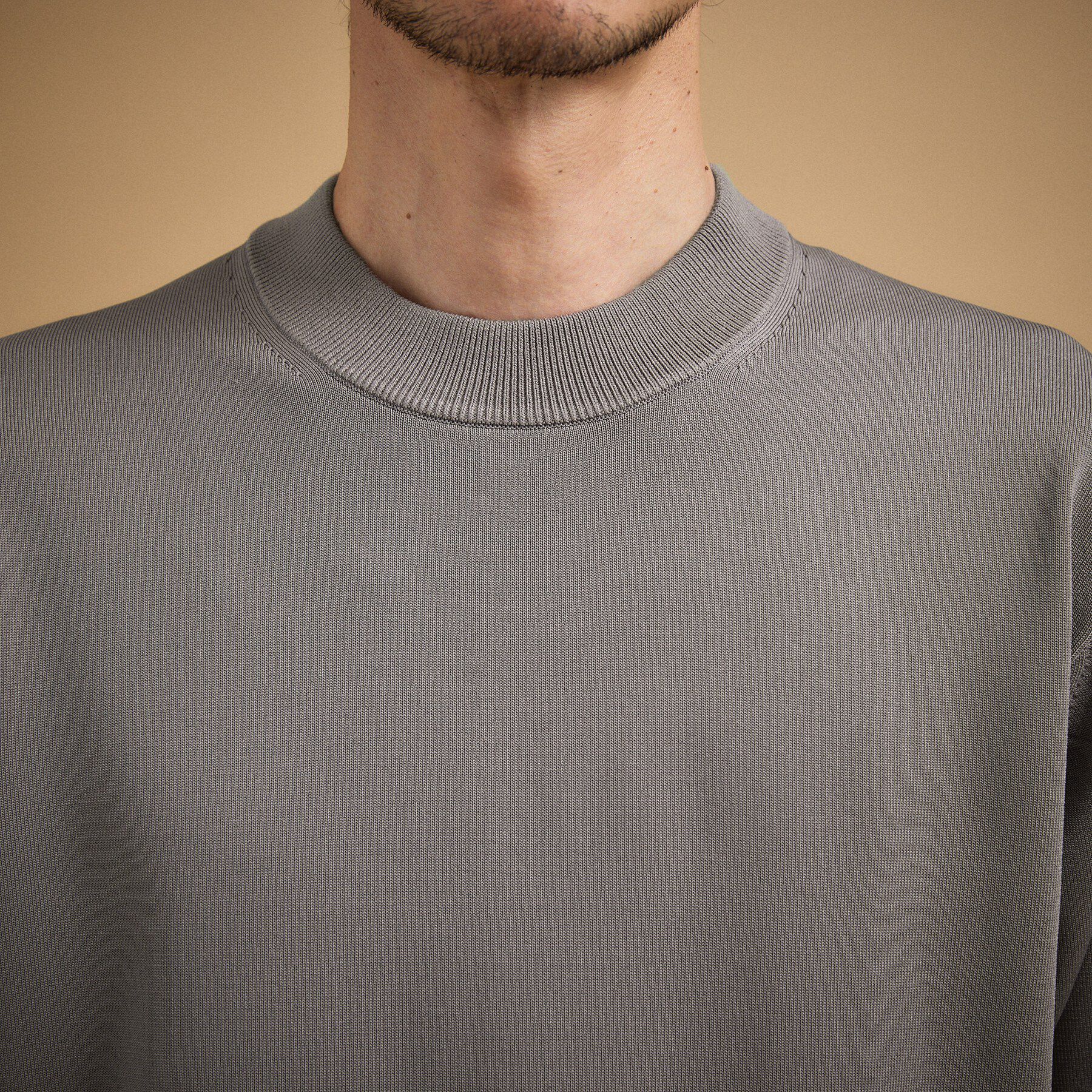 TAKEO KIKUCHI「ヴィスコースナイロンモックネックニット」|ニット・セーター|