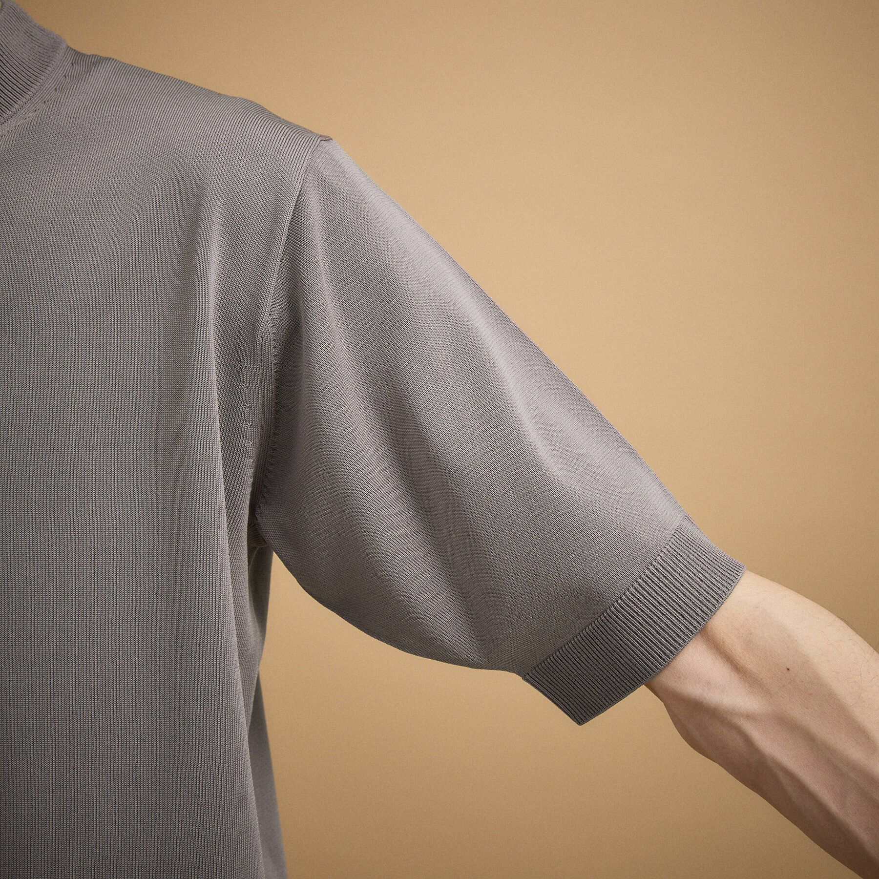 TAKEO KIKUCHI「ヴィスコースナイロンモックネックニット」|ニット・セーター|