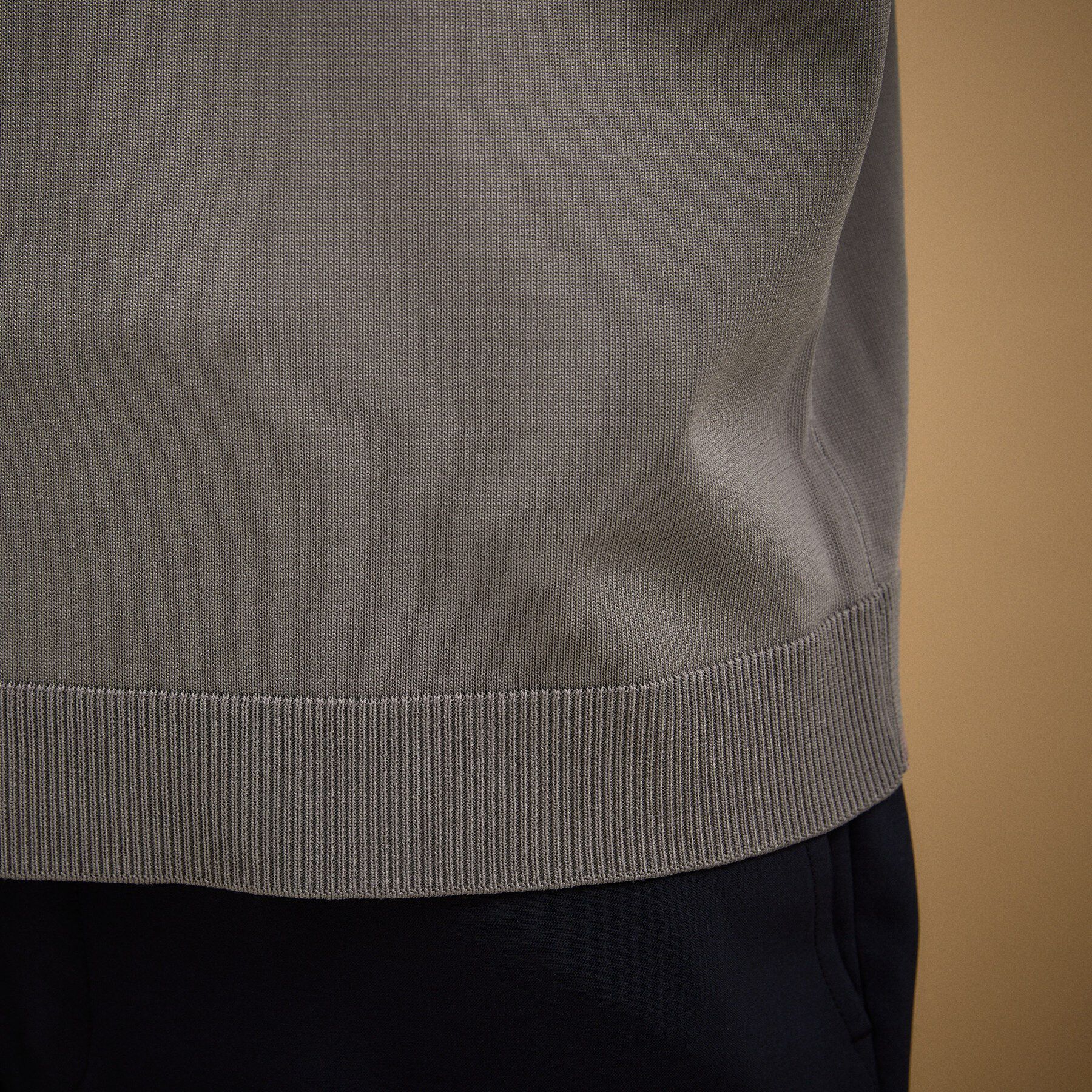 TAKEO KIKUCHI「ヴィスコースナイロンモックネックニット」|ニット・セーター|