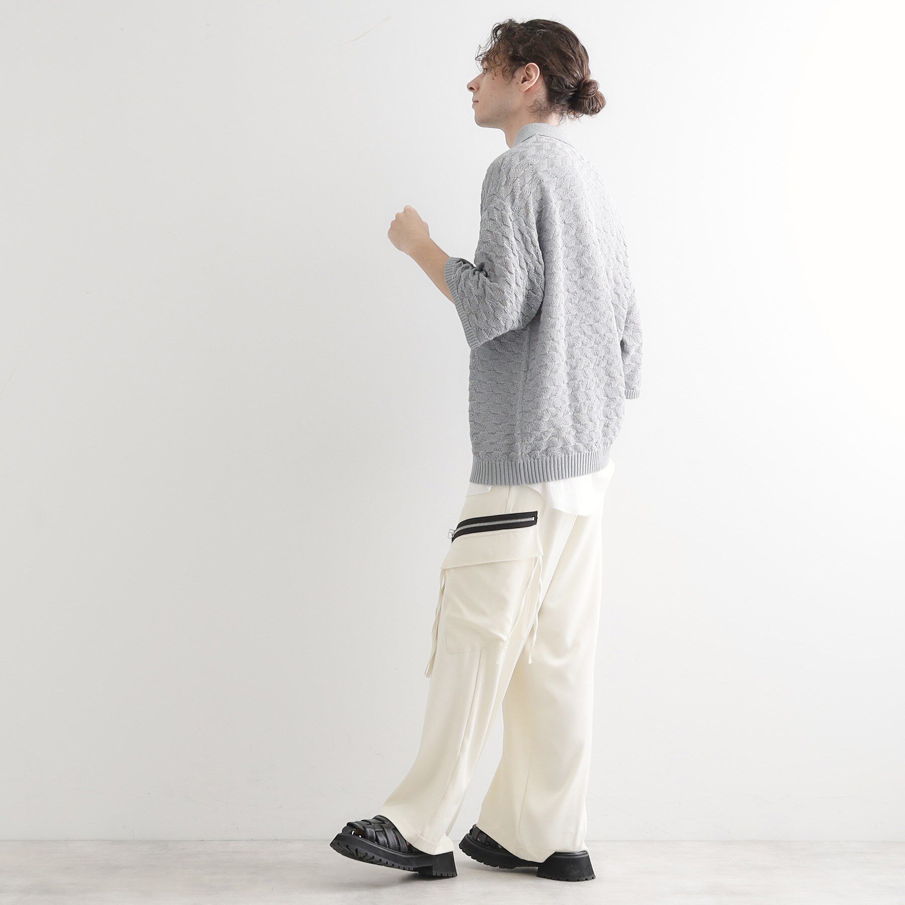 tk.TAKEO KIKUCHI「ストローヤーンポロニット」|ニット・セーター|