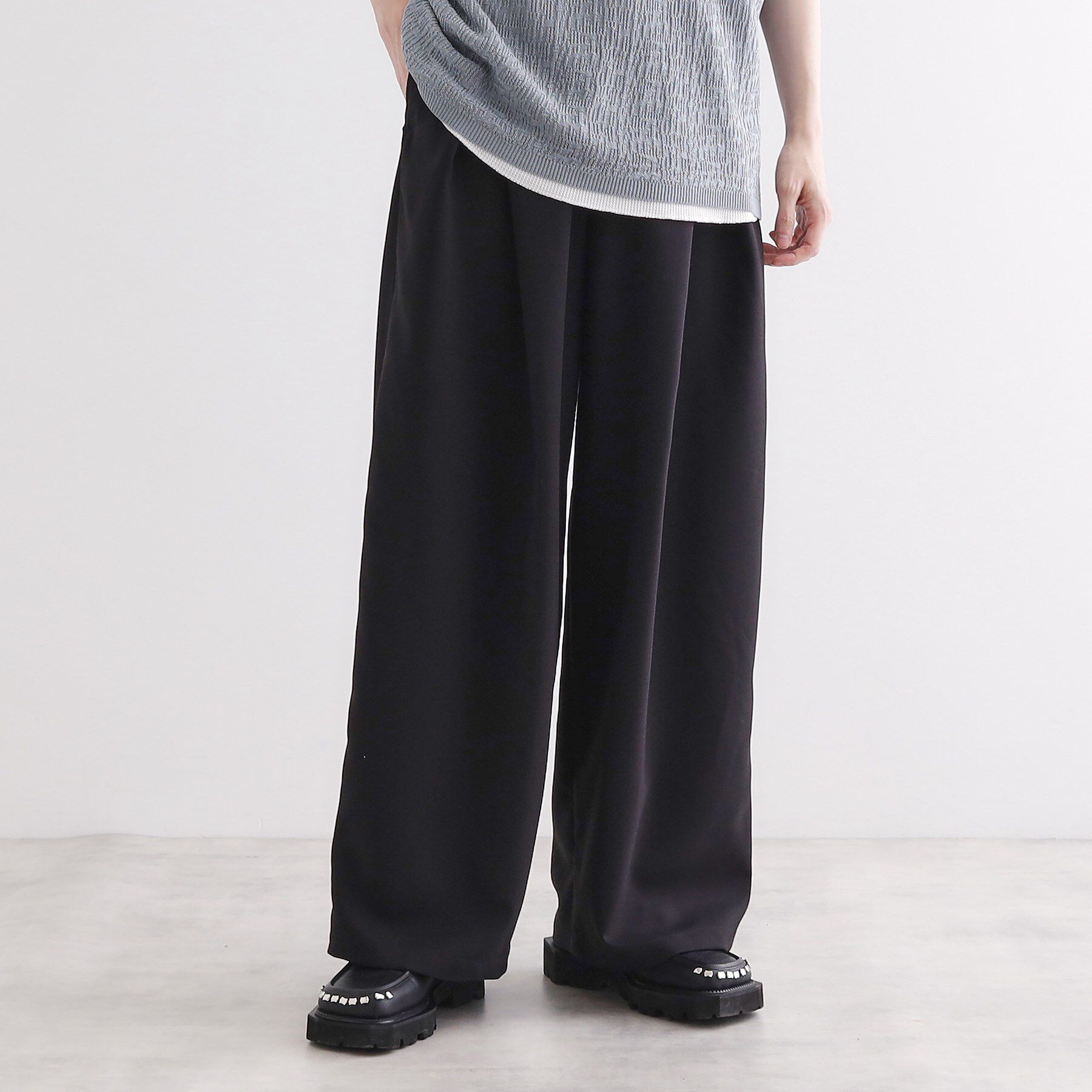 tk.TAKEO KIKUCHI「グランパバギースラックス」|その他|ブラック(019)