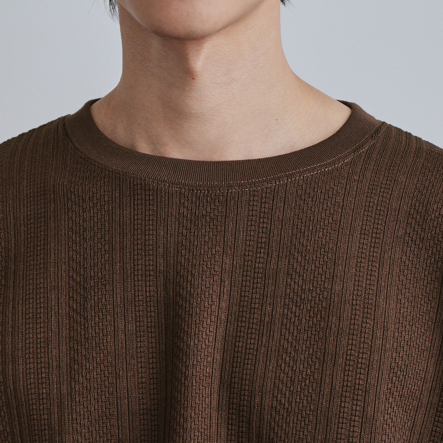 tk.TAKEO KIKUCHI「ニットライクジャカードカットソー」|Tシャツ・カットソー|