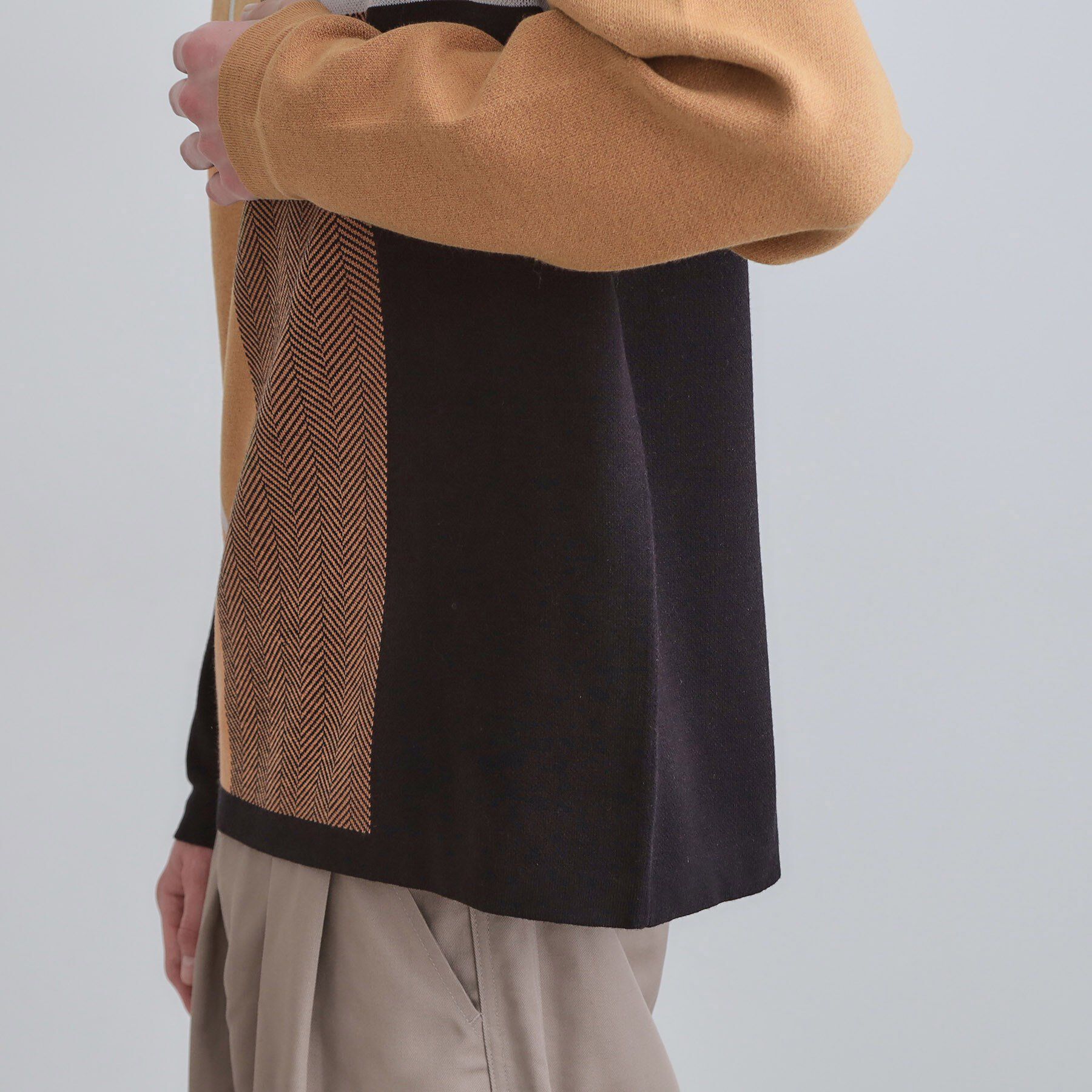 tk.TAKEO KIKUCHI「【洗える】クロスオーバーニット」|ニット・セーター|