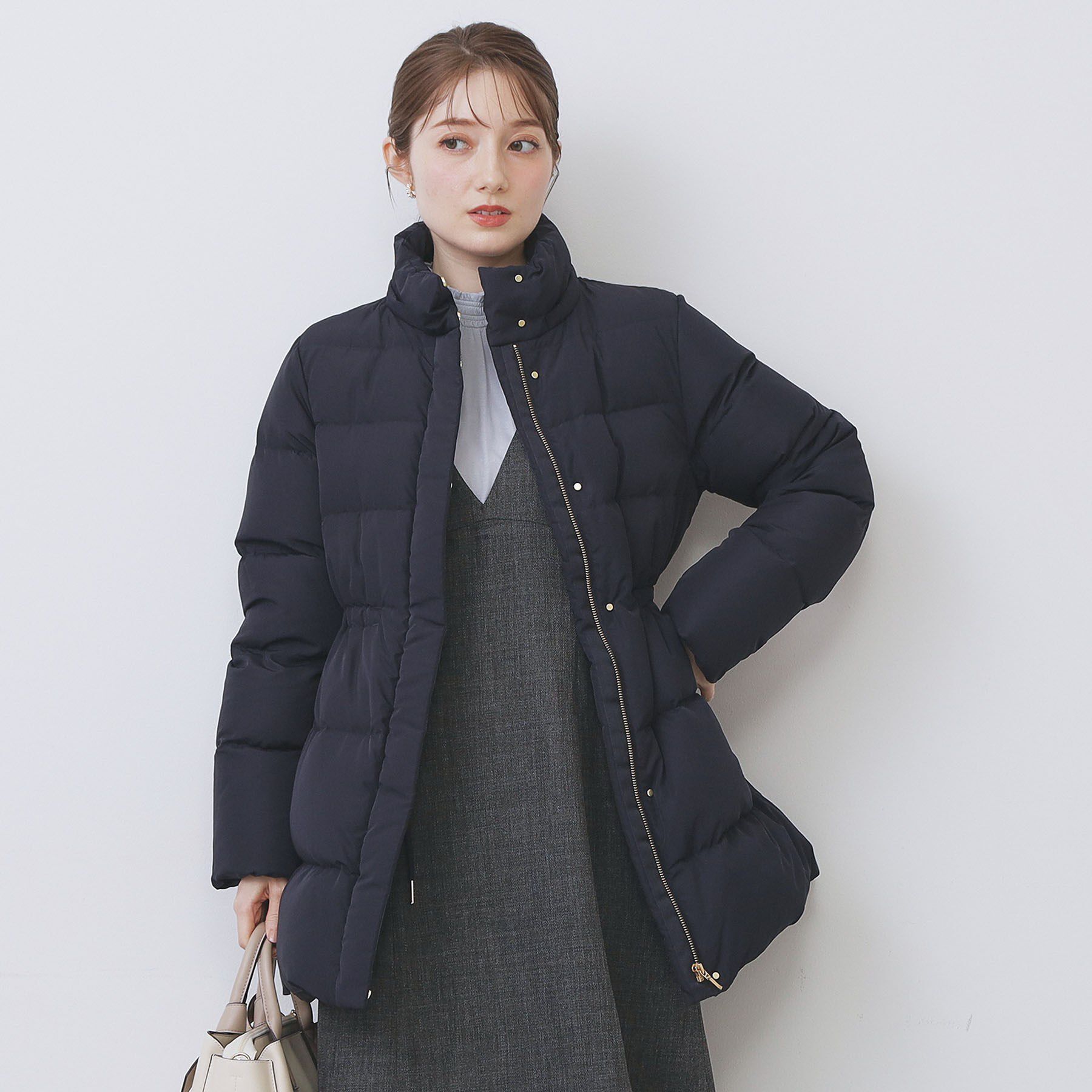 index「KAWADAダウンドロストミドルコート【撥水/洗濯機OK/2WAY/静電気防止裏地】《XS～3L》」|ダウン|