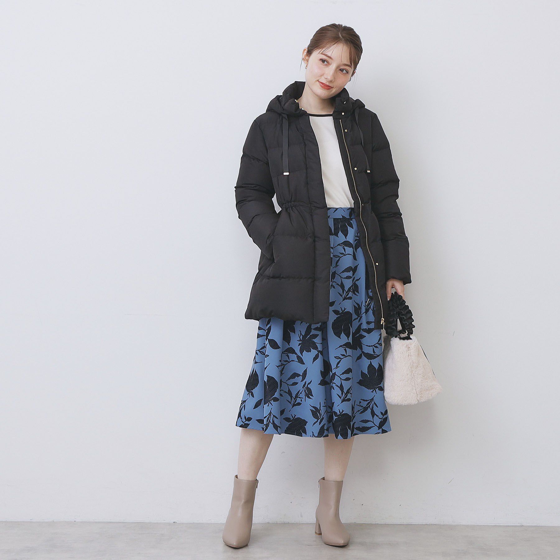 index「KAWADAダウンドロストミドルコート【撥水/洗濯機OK/2WAY/静電気防止裏地】《XS～3L》」|ダウン|