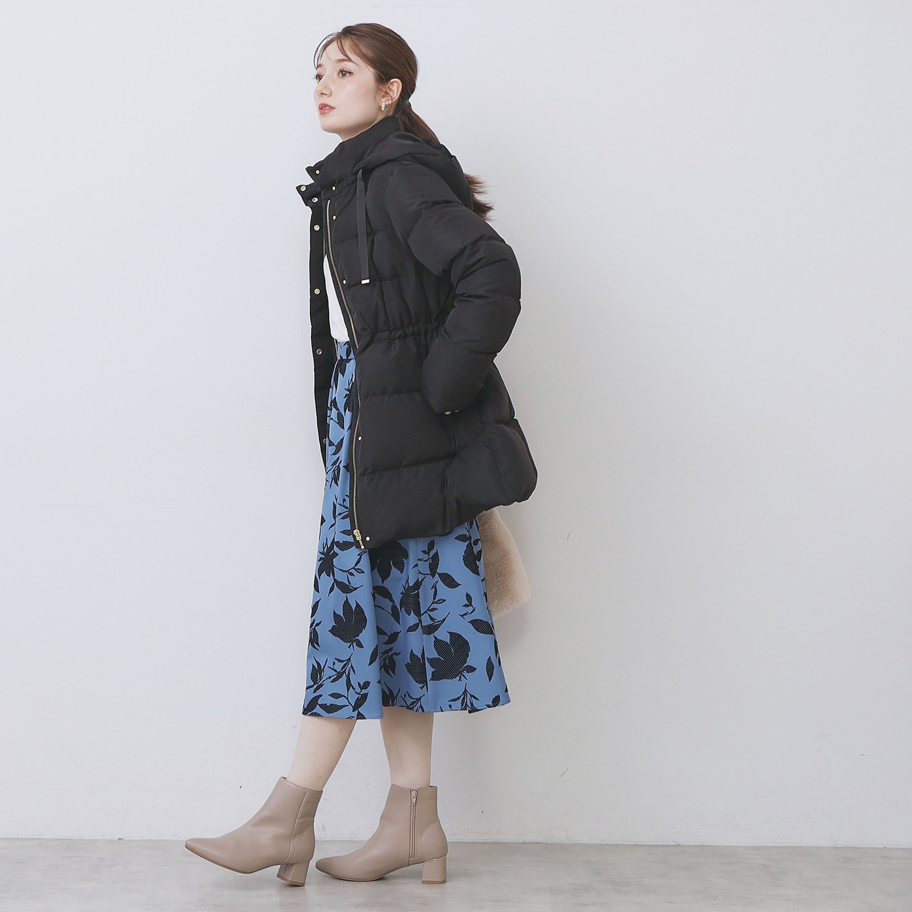 index「KAWADAダウンドロストミドルコート【撥水/洗濯機OK/2WAY/静電気防止裏地】《XS～3L》」|ダウン|