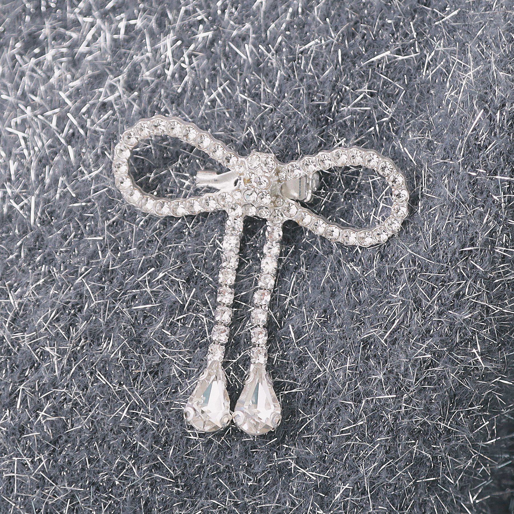 index「リボンブローチフィルムラメフェザーカーディガン【洗濯機OK】」|カーディガン|