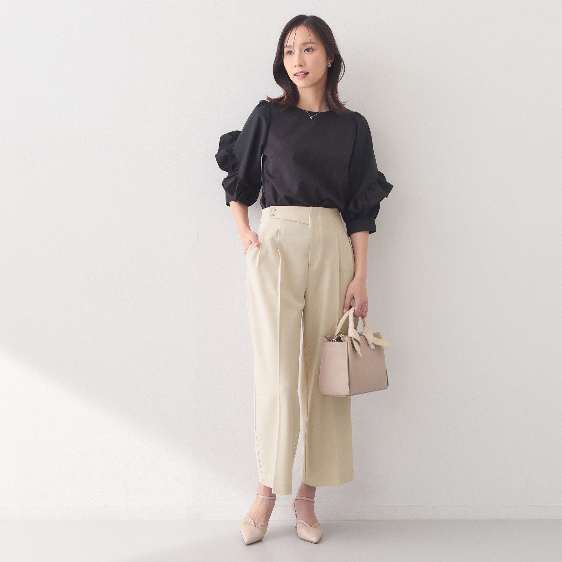 index「ストレッチ2タックワイドパンツ/セットアップ対応可【洗濯機OK/接触冷感/吸水速乾/防シワ】」|その他|