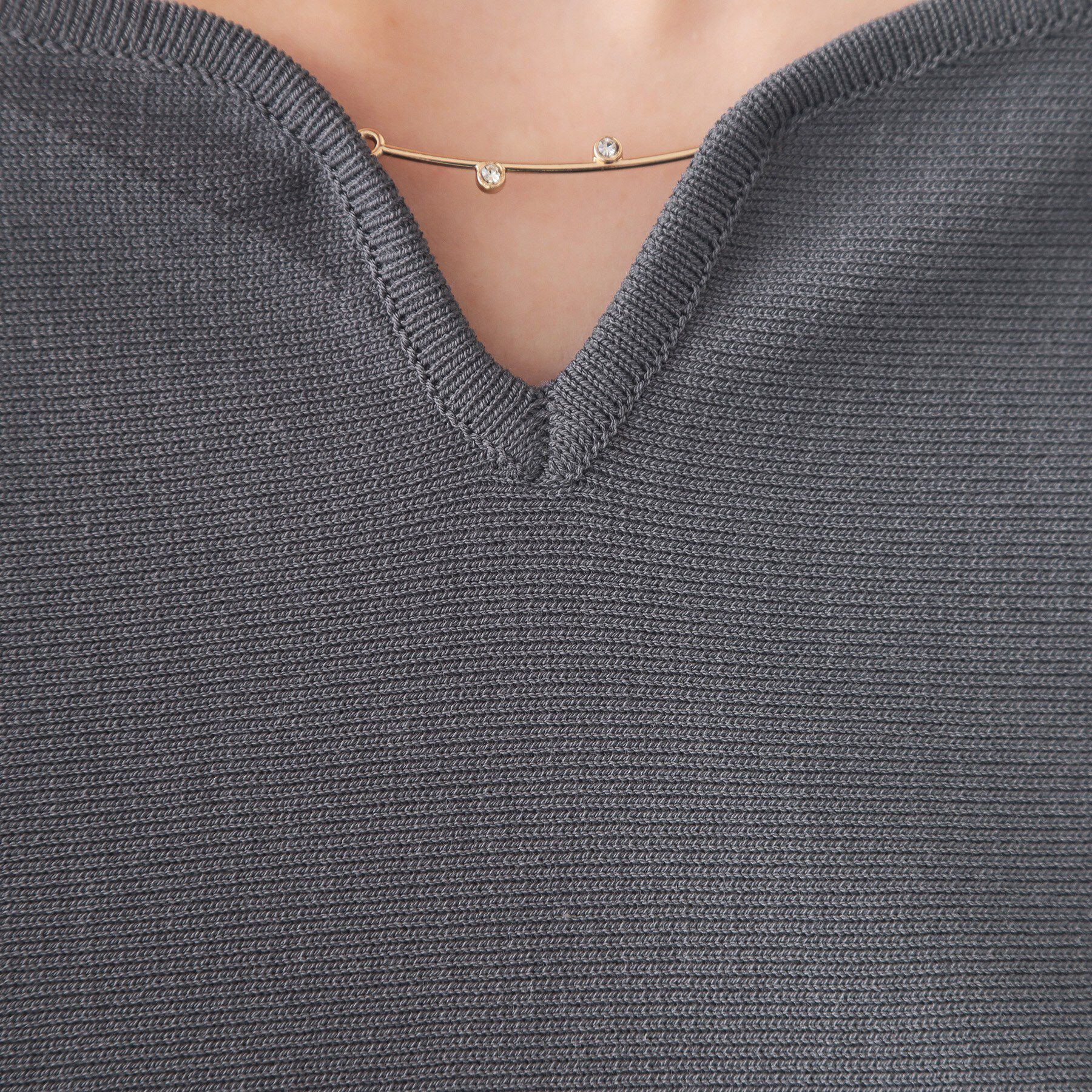 index「フロントパーツ付きドルマンスリーブニット【洗濯機OK/抗ピル】《7col》」|ニット・セーター|