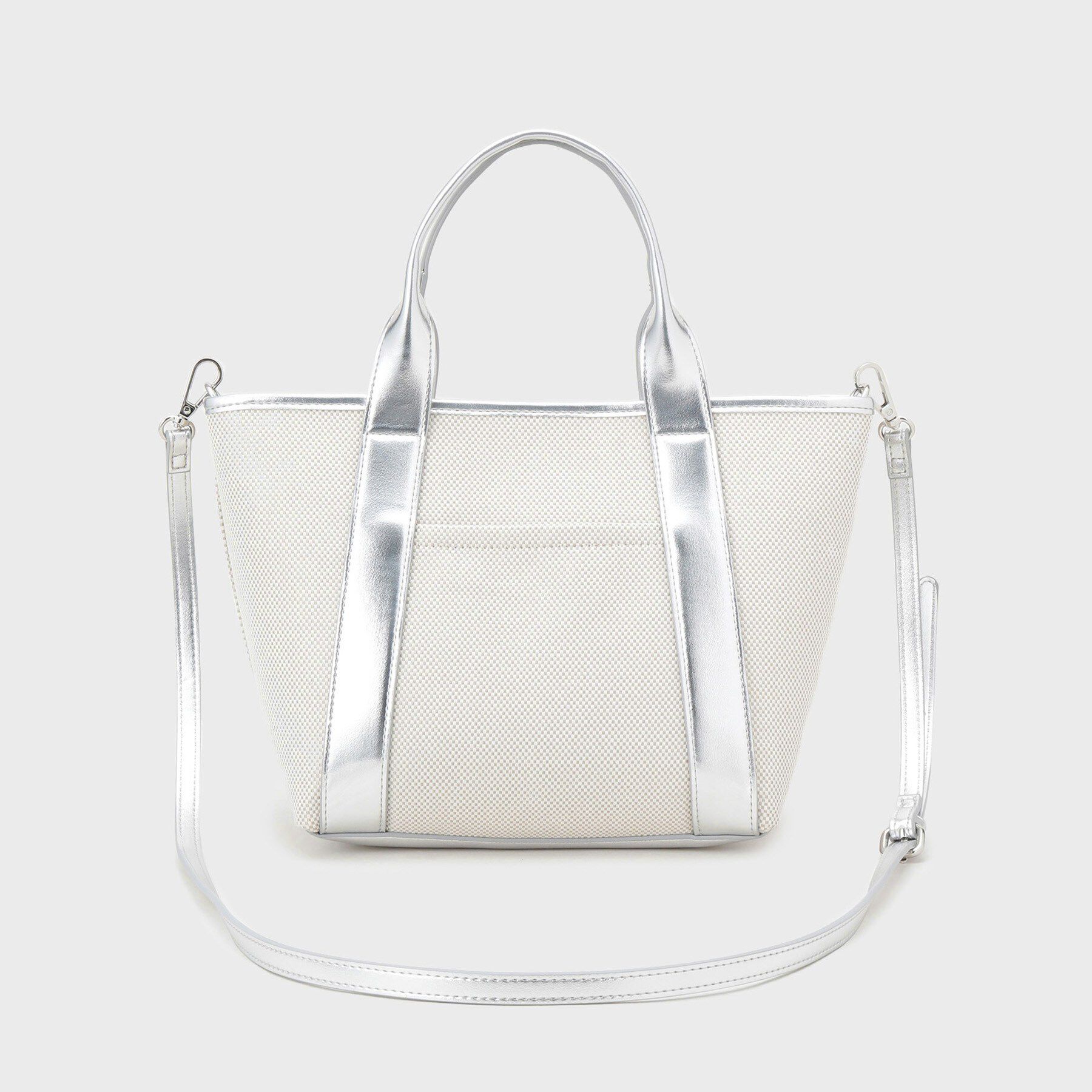 OPAQUE.CLIP「【2WAY】キャンバス&times;合皮コンビミドルトート」|トートバッグ|