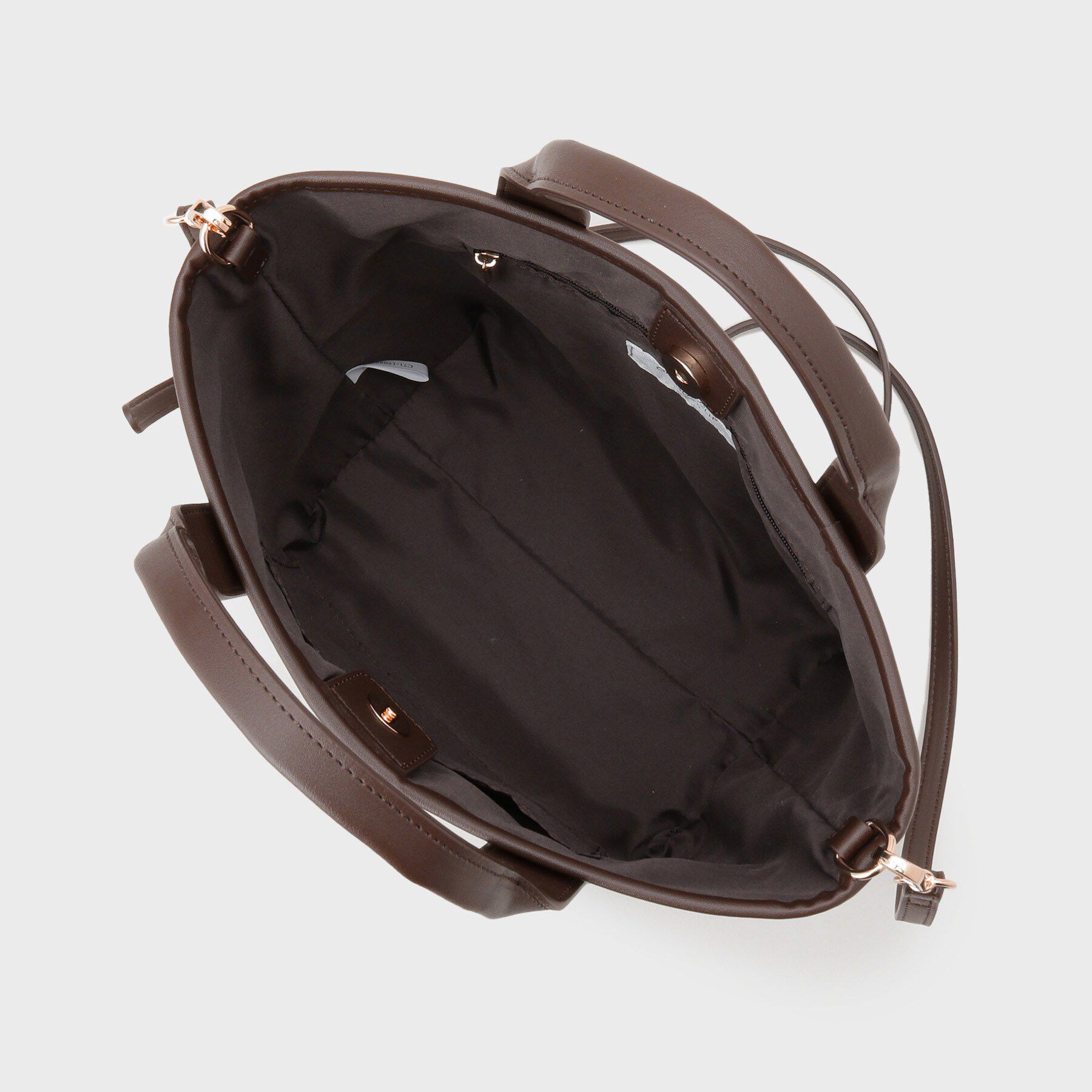 OPAQUE.CLIP「【2WAY】キャンバス&times;合皮コンビミドルトート」|トートバッグ|