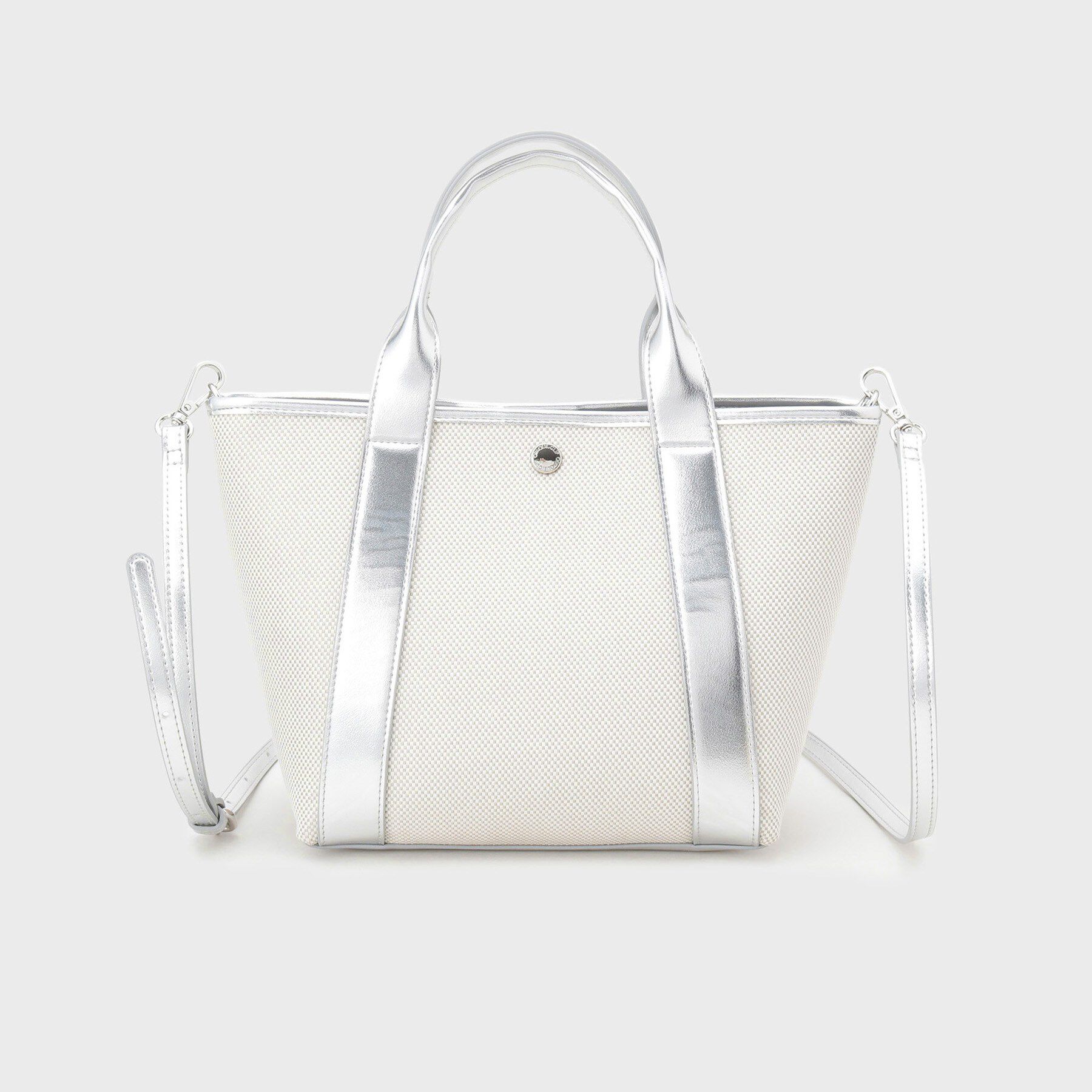 OPAQUE.CLIP「【2WAY】キャンバス&times;合皮コンビミドルトート」|トートバッグ|