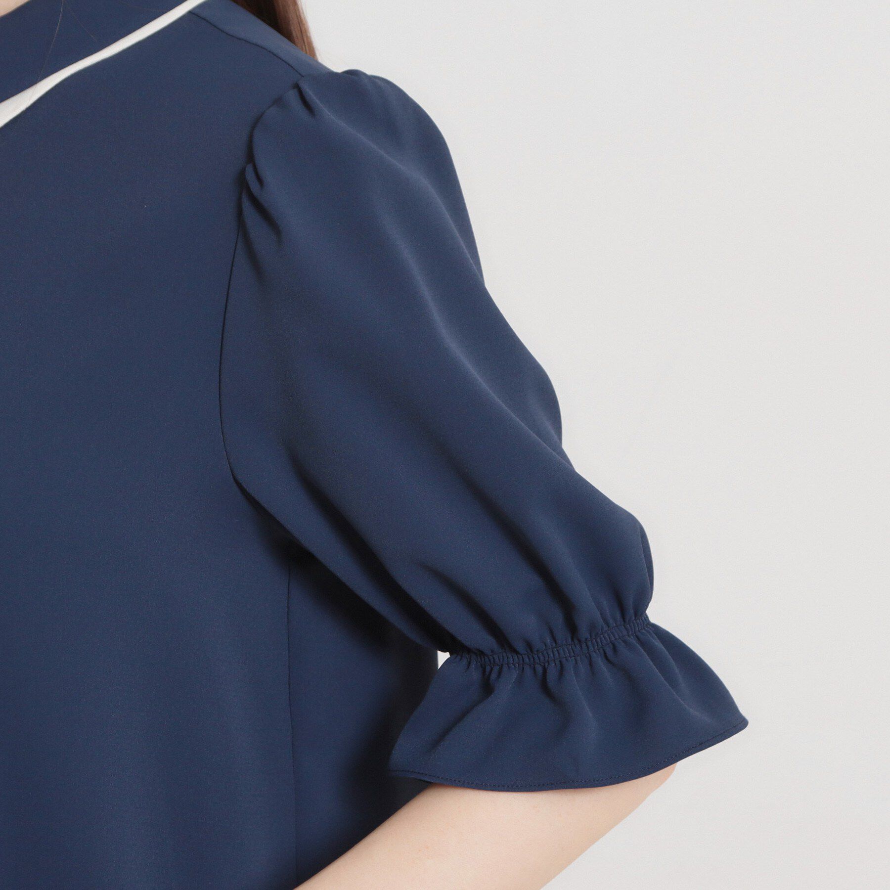 Couture broach「【通勤】ダブルカラー ブラウス」|シャツ・ブラウス|