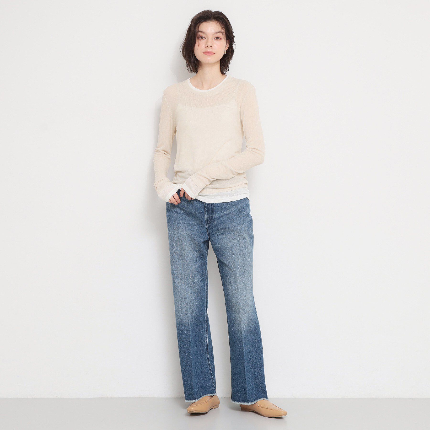 THE SHOP TK「配色テレコカットソー」|Tシャツ・カットソー|