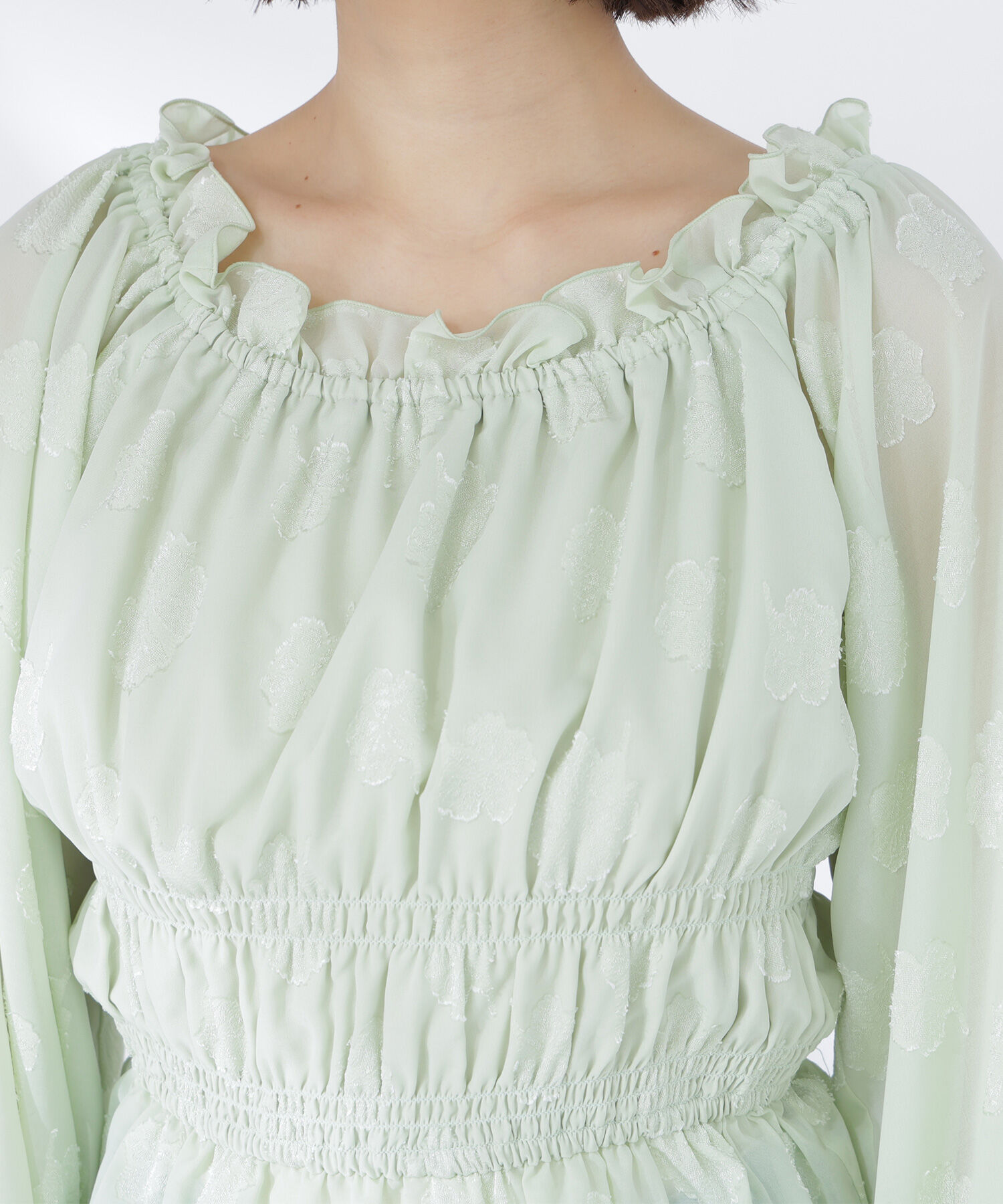  「フラワージャガードブラウス」|シャツ・ブラウス|