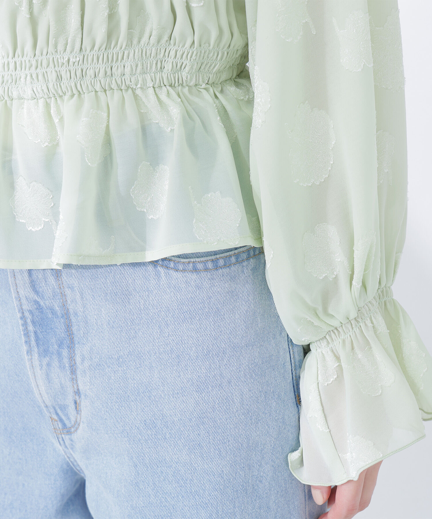  「フラワージャガードブラウス」|シャツ・ブラウス|