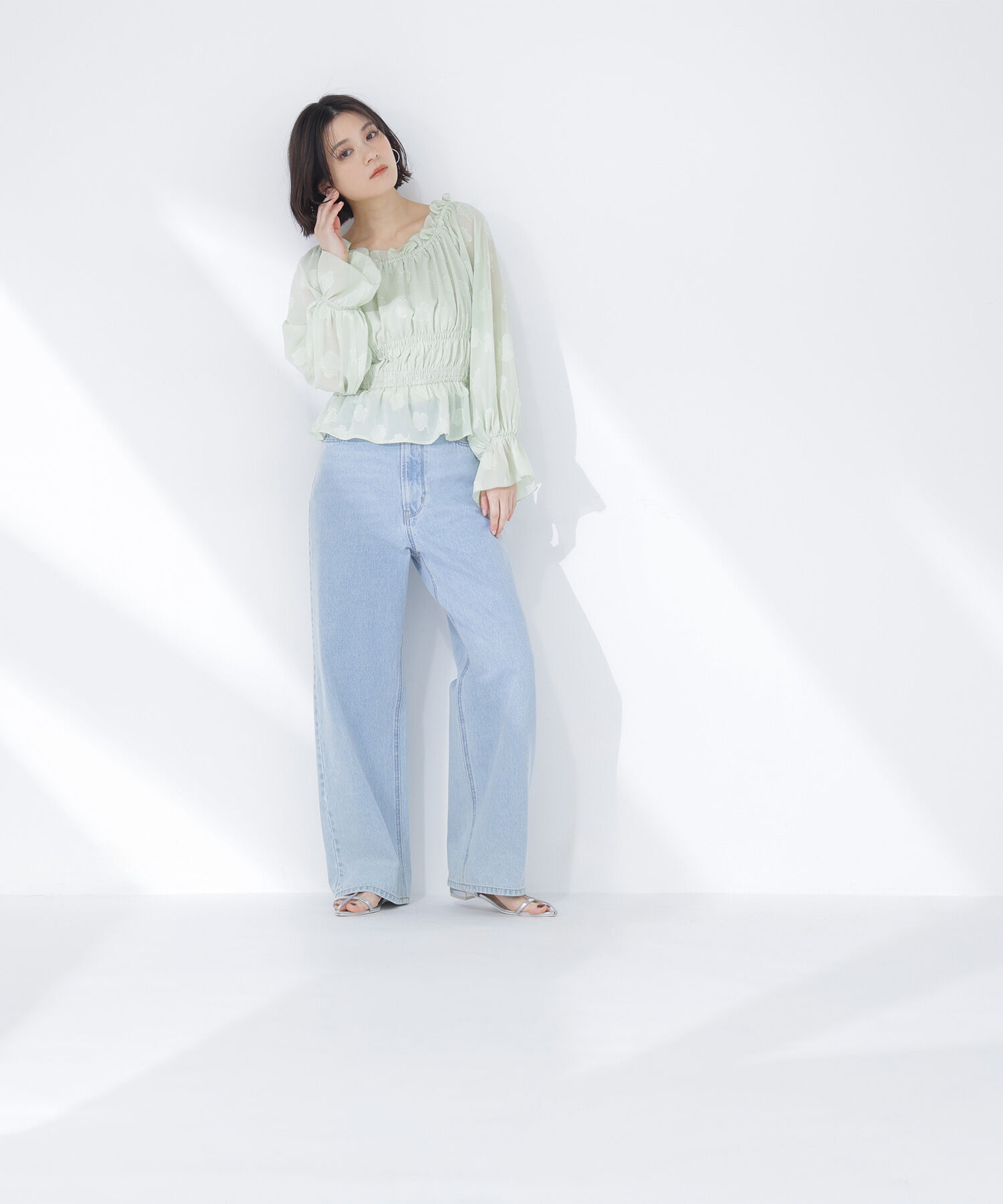  「フラワージャガードブラウス」|シャツ・ブラウス|