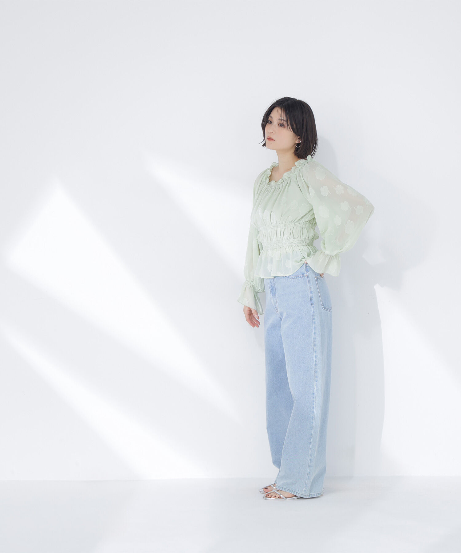  「フラワージャガードブラウス」|シャツ・ブラウス|