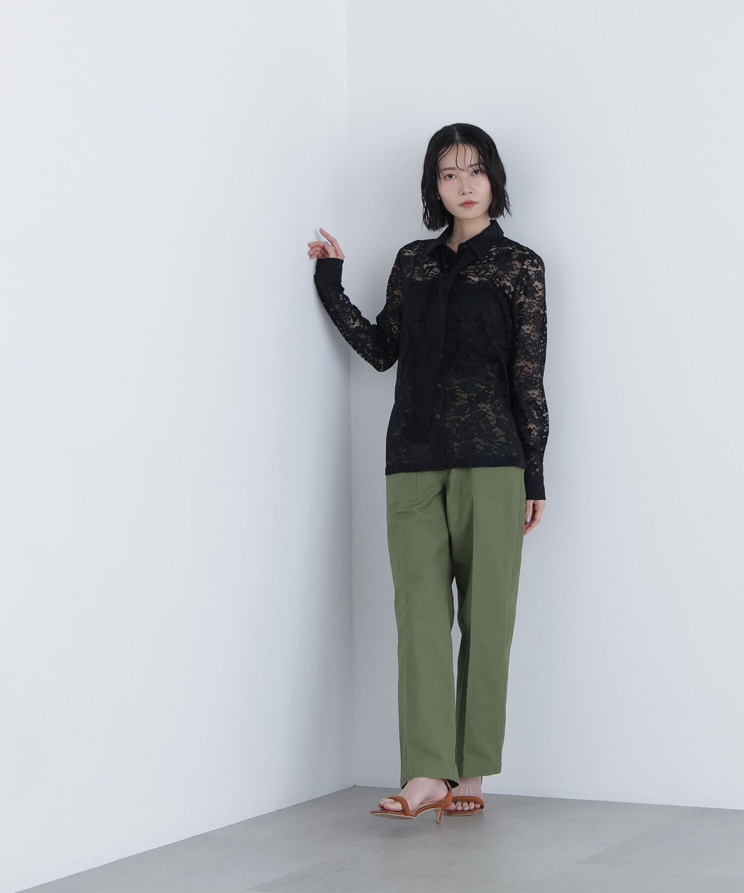  「〈N.〉レースボウタイブラウス」|シャツ・ブラウス|