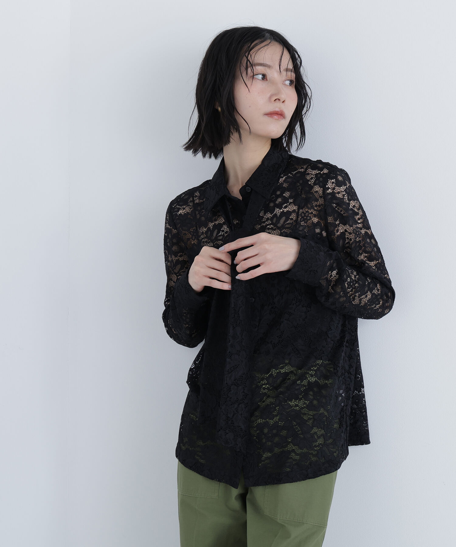  「〈N.〉レースボウタイブラウス」|シャツ・ブラウス|