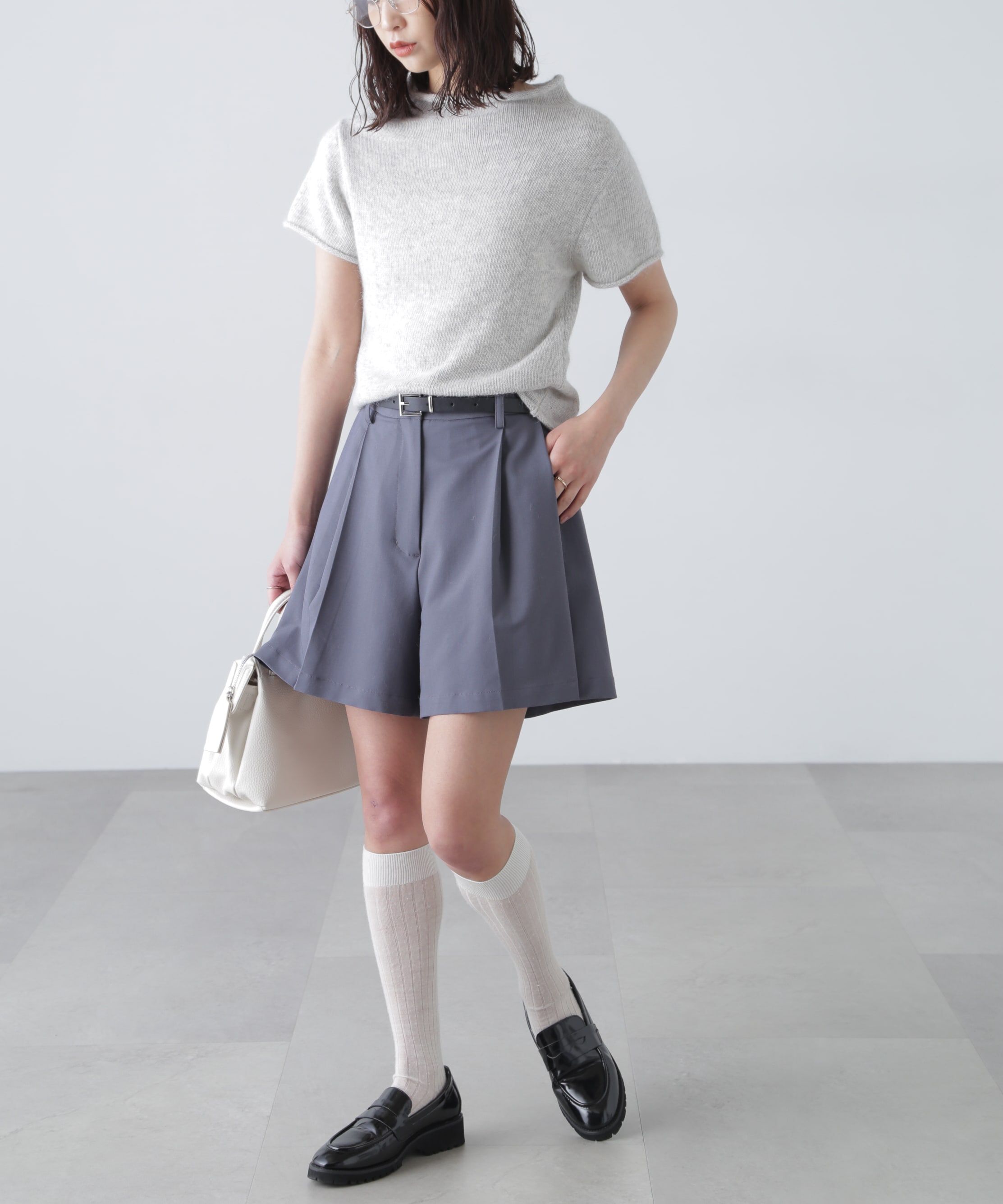  「〈セットアップ対応〉ツータックキュロットパンツ」|その他|