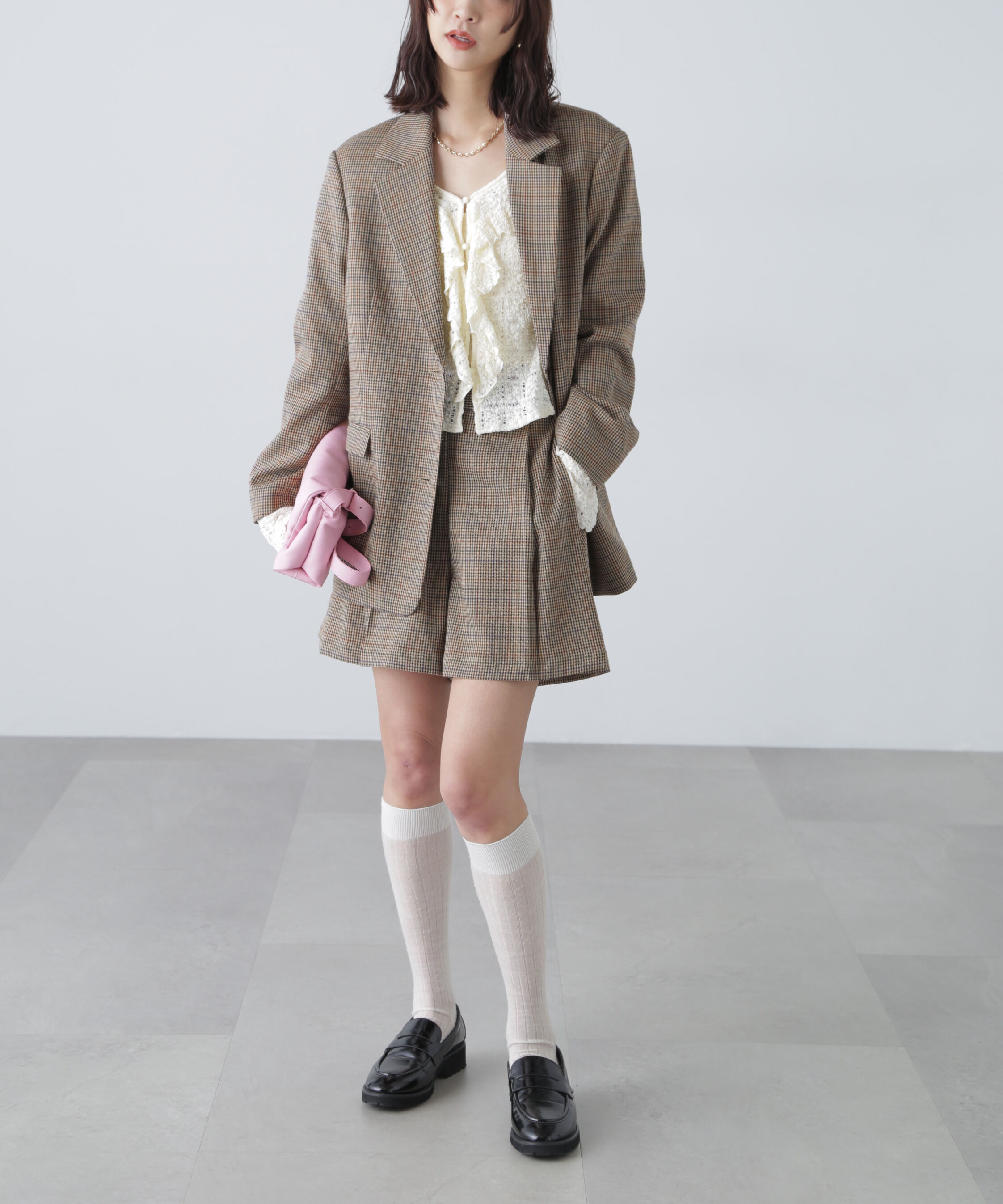  「〈セットアップ対応〉ツータックキュロットパンツ」|その他|