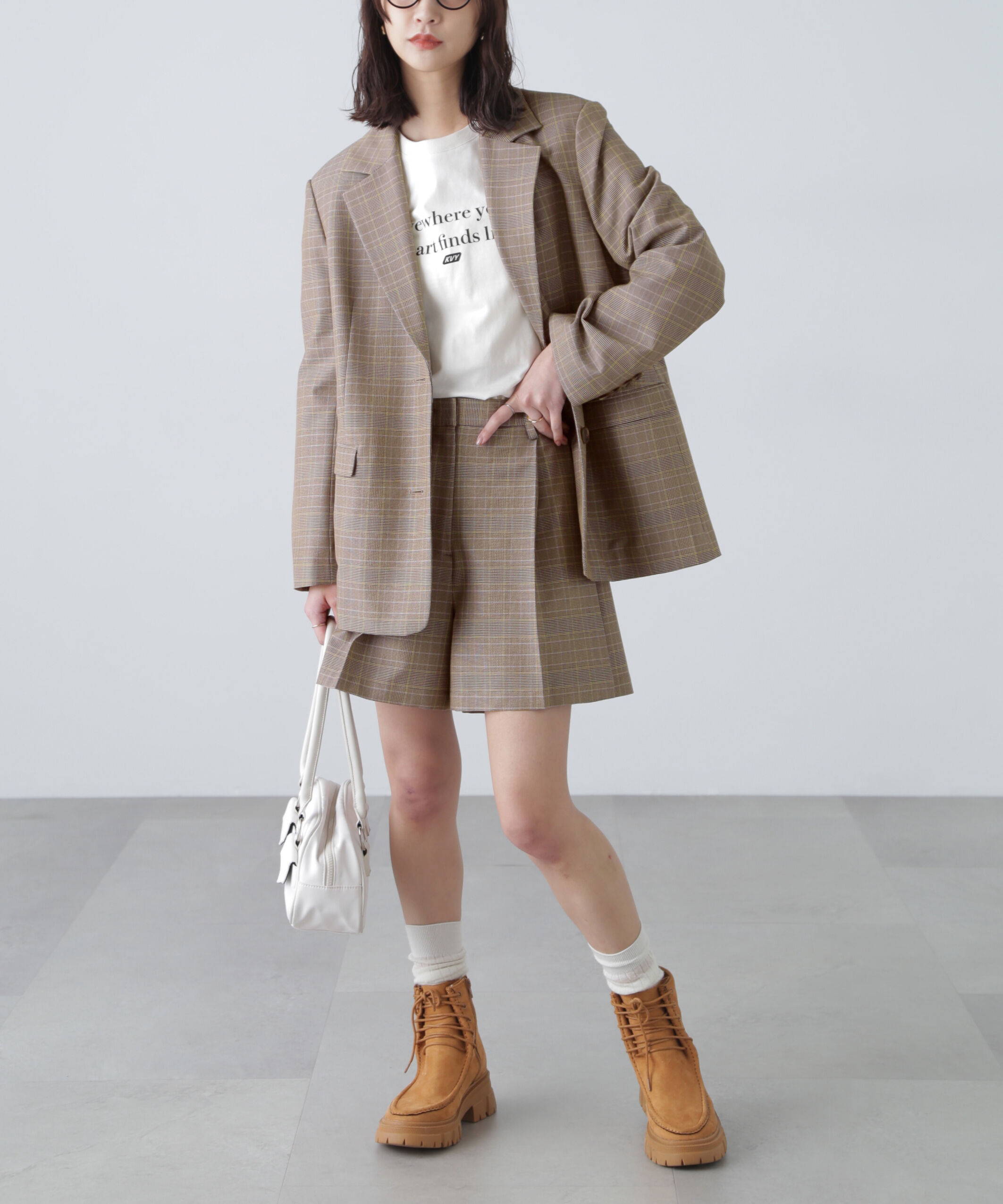  「〈セットアップ対応〉ツータックキュロットパンツ」|その他|