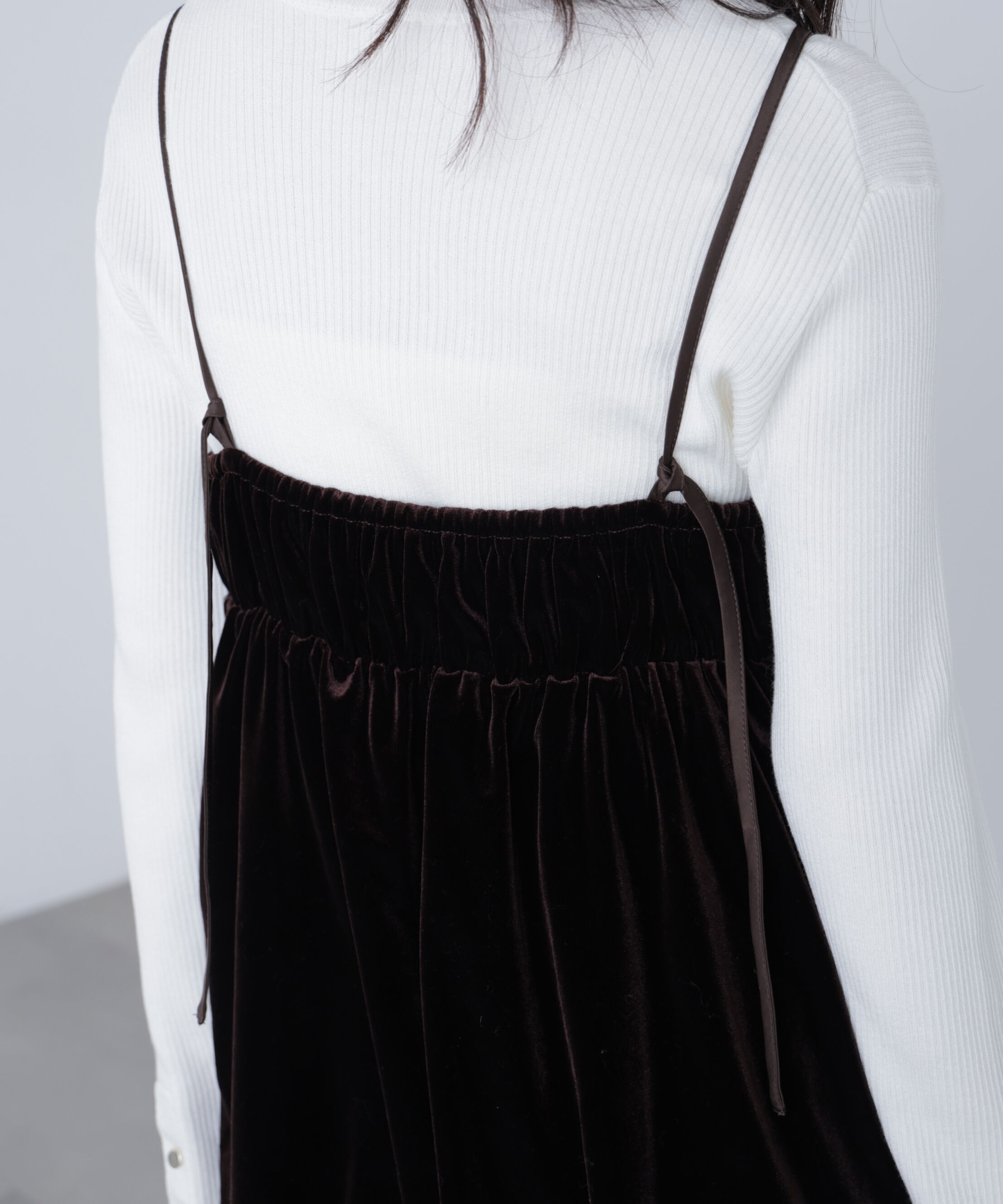  「ベロアバルーンチュニックブラウス」|シャツ・ブラウス|