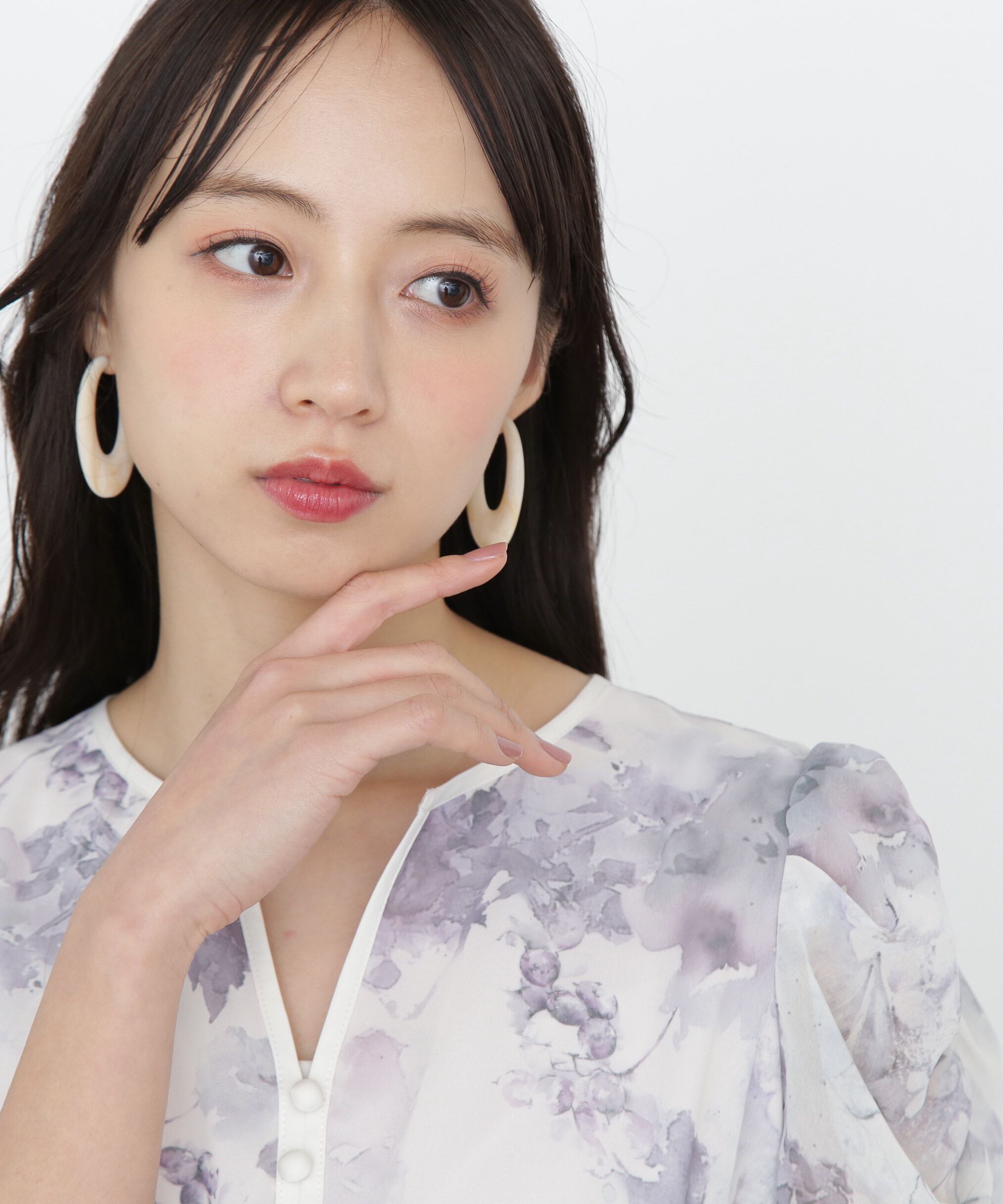  「マーブルラウンドピアス」|その他|