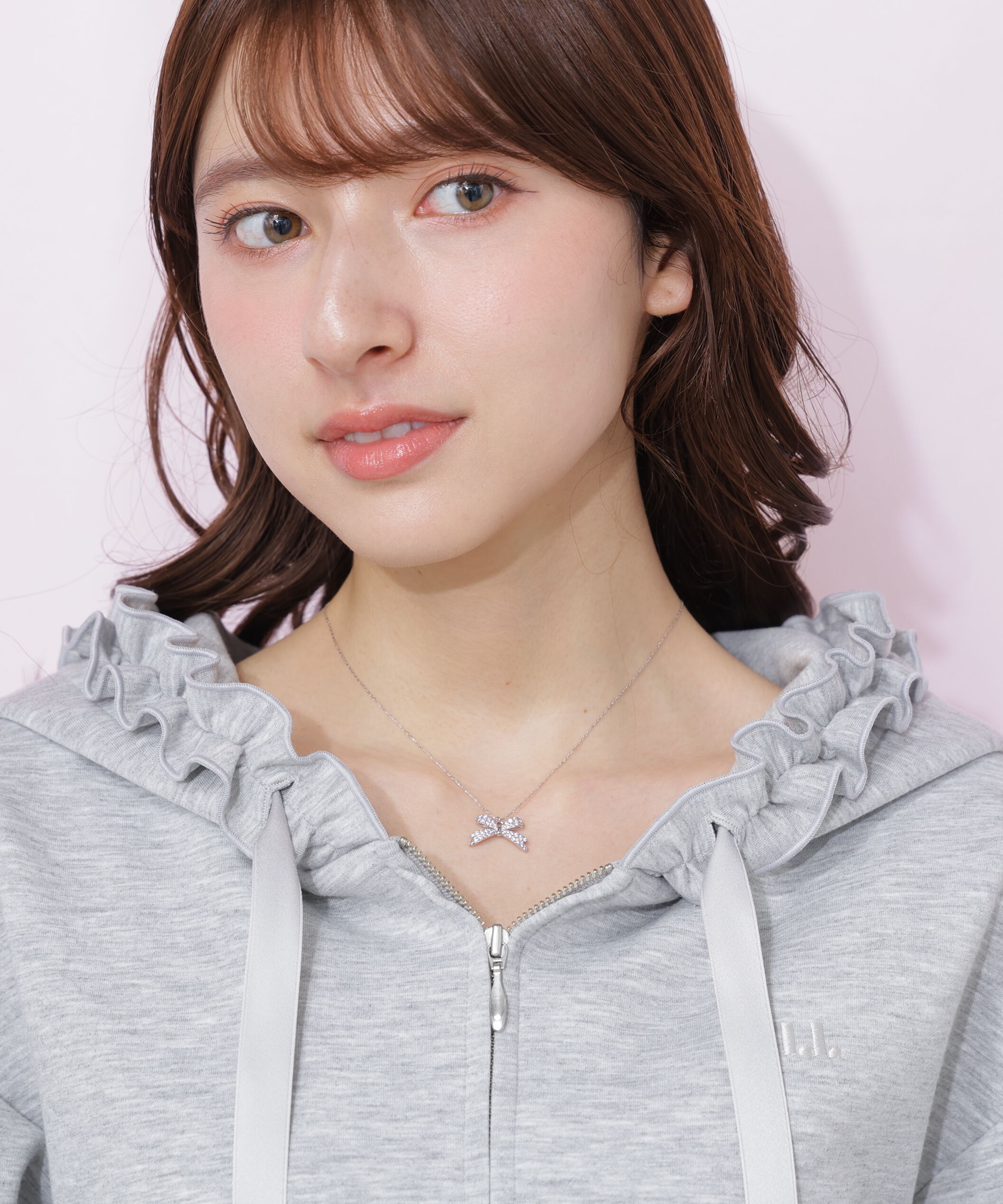  「Cubic パヴェリボンネックレス」|その他|