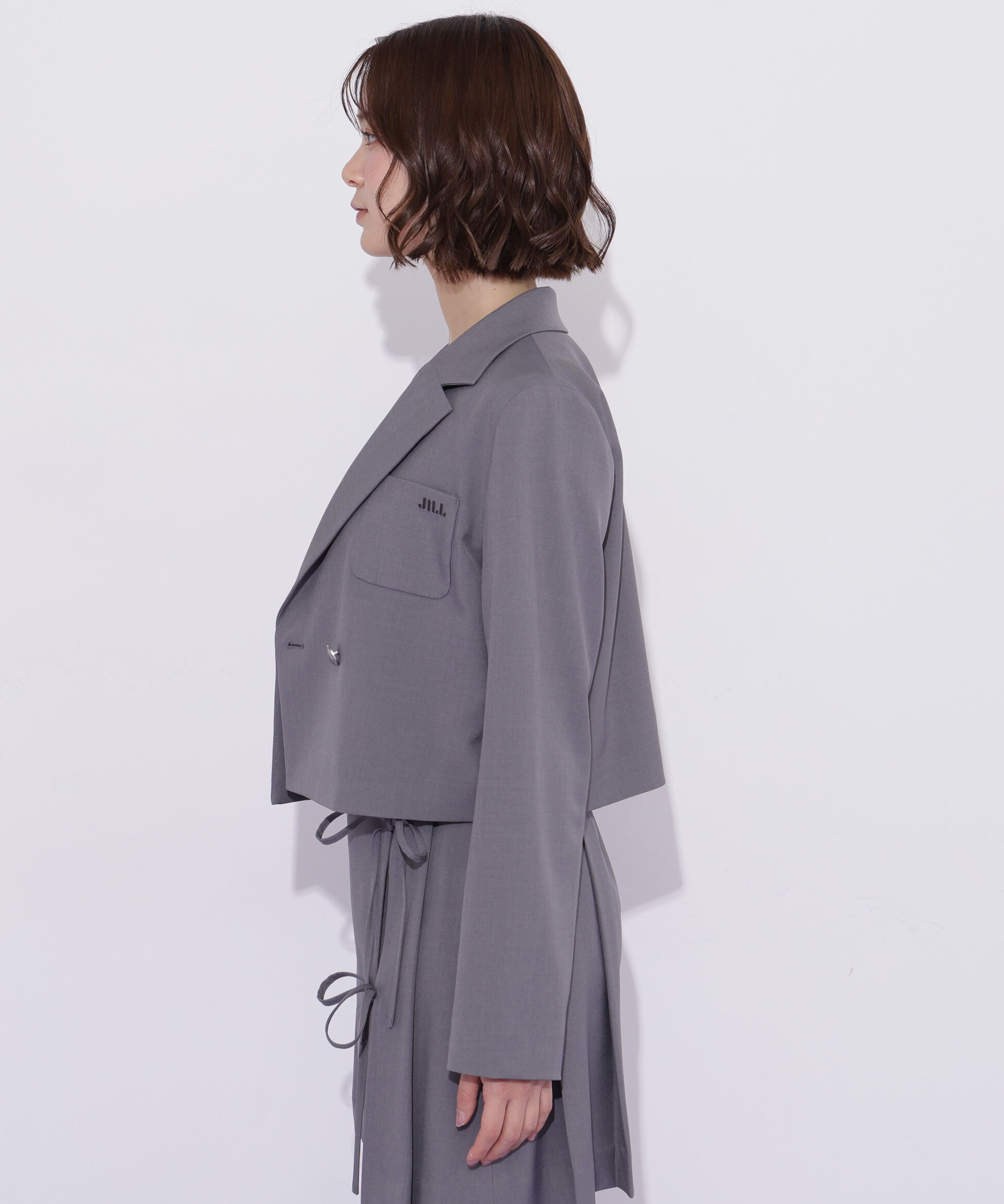  「セットアップ対応ショート丈テーラードジャケット」|その他|