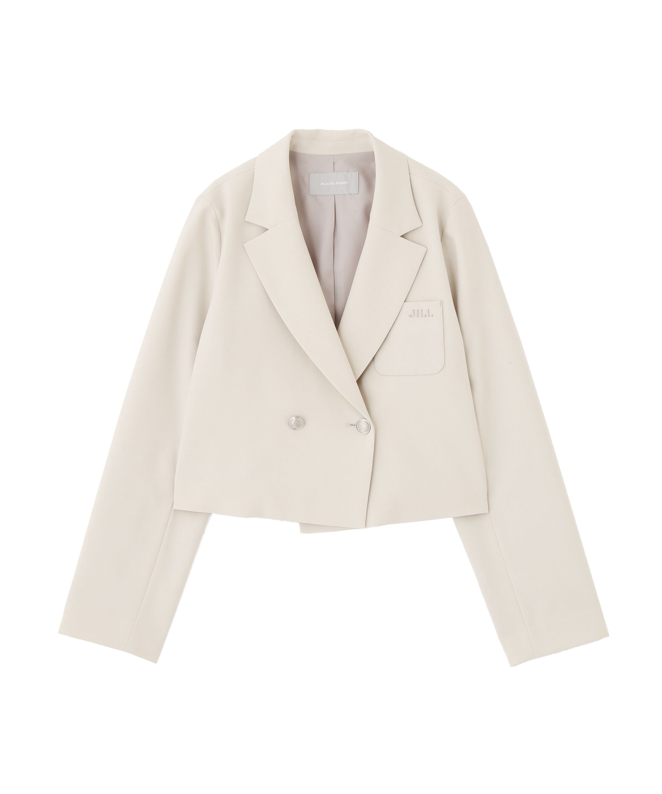  「セットアップ対応ショート丈テーラードジャケット」|その他|ベージュ