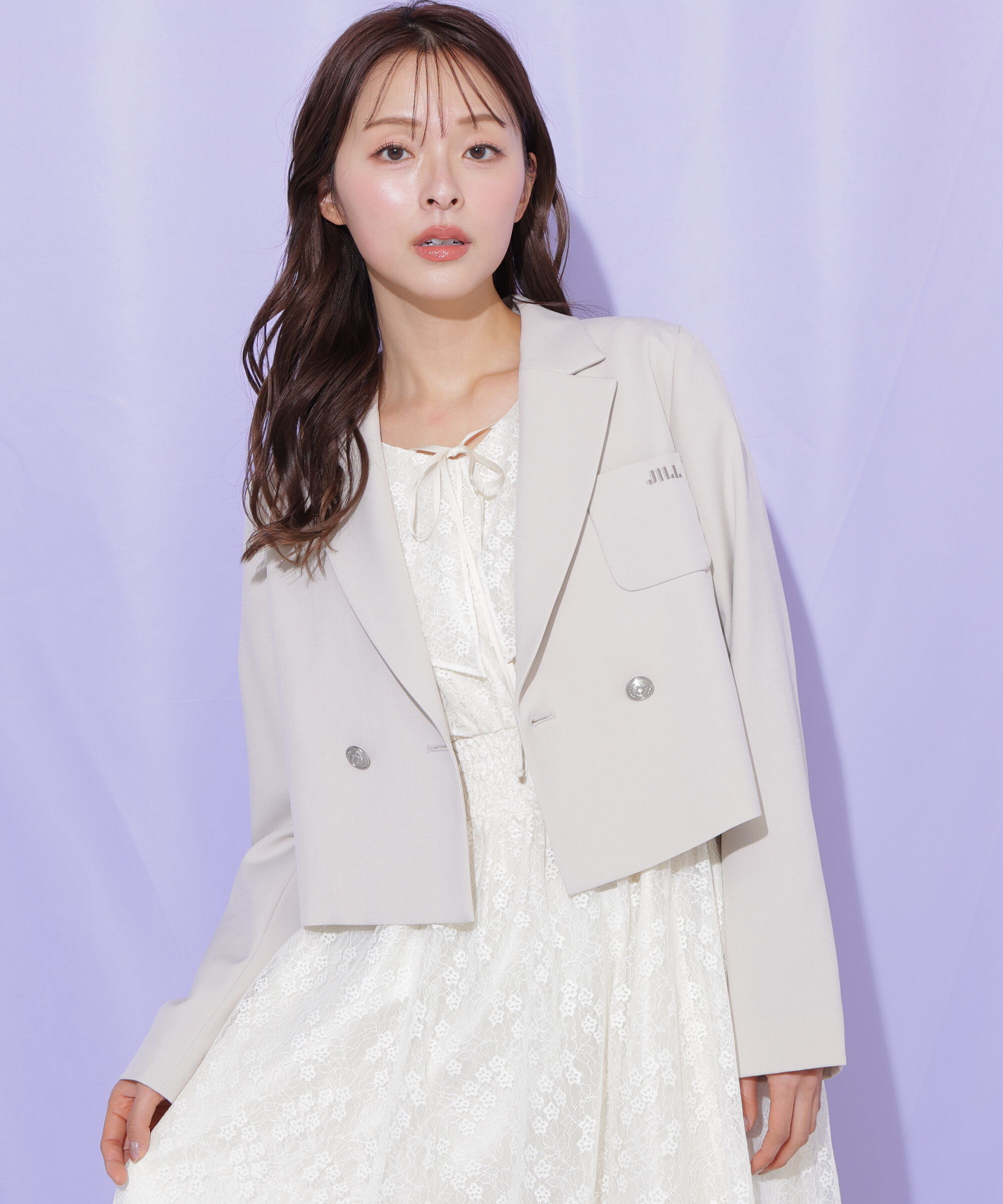  「セットアップ対応ショート丈テーラードジャケット」|その他|