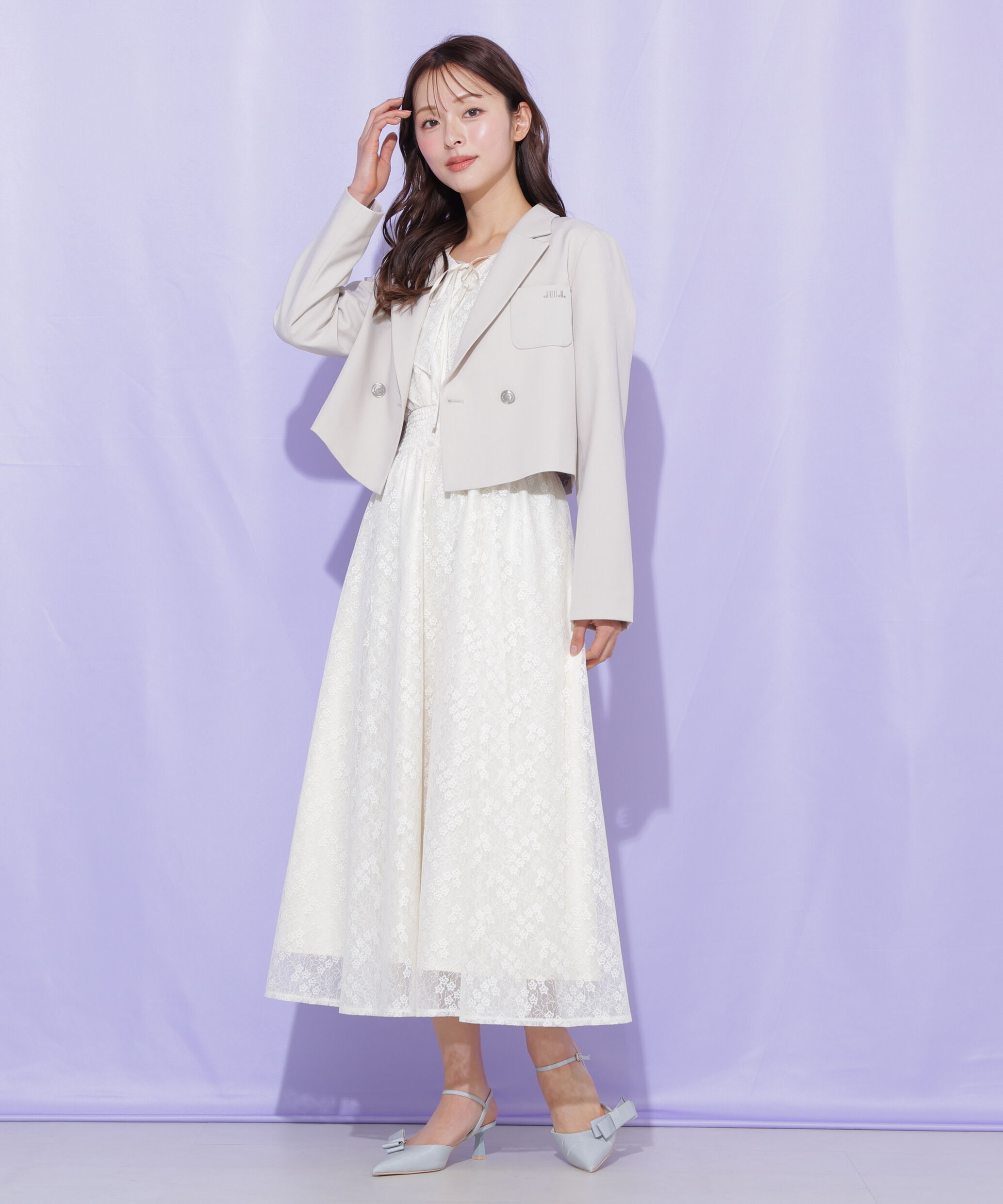  「セットアップ対応ショート丈テーラードジャケット」|その他|