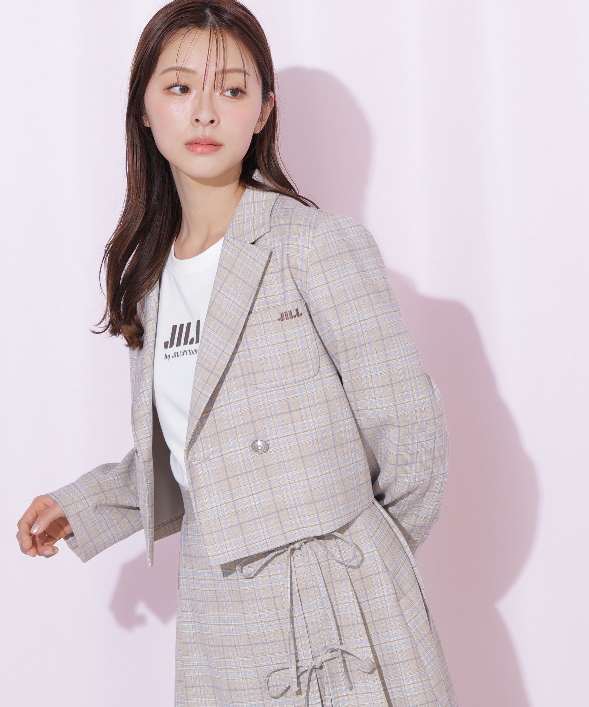  「セットアップ対応ショート丈テーラードジャケット」|その他|