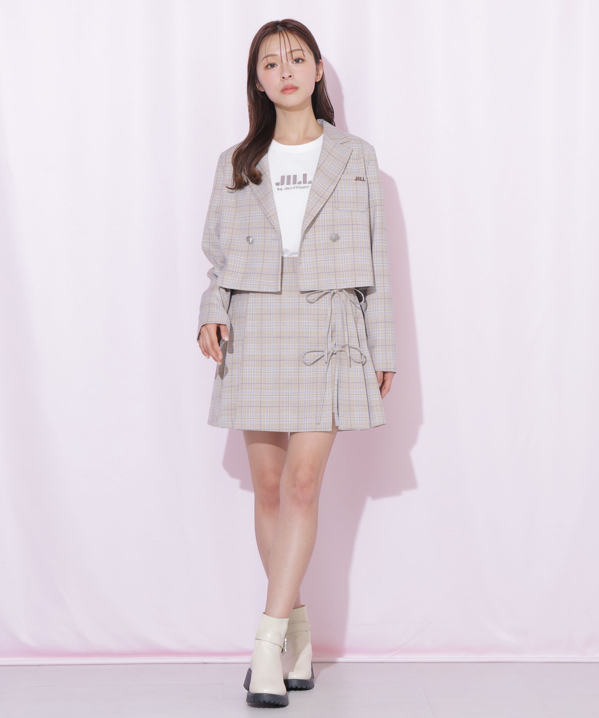  「セットアップ対応ショート丈テーラードジャケット」|その他|