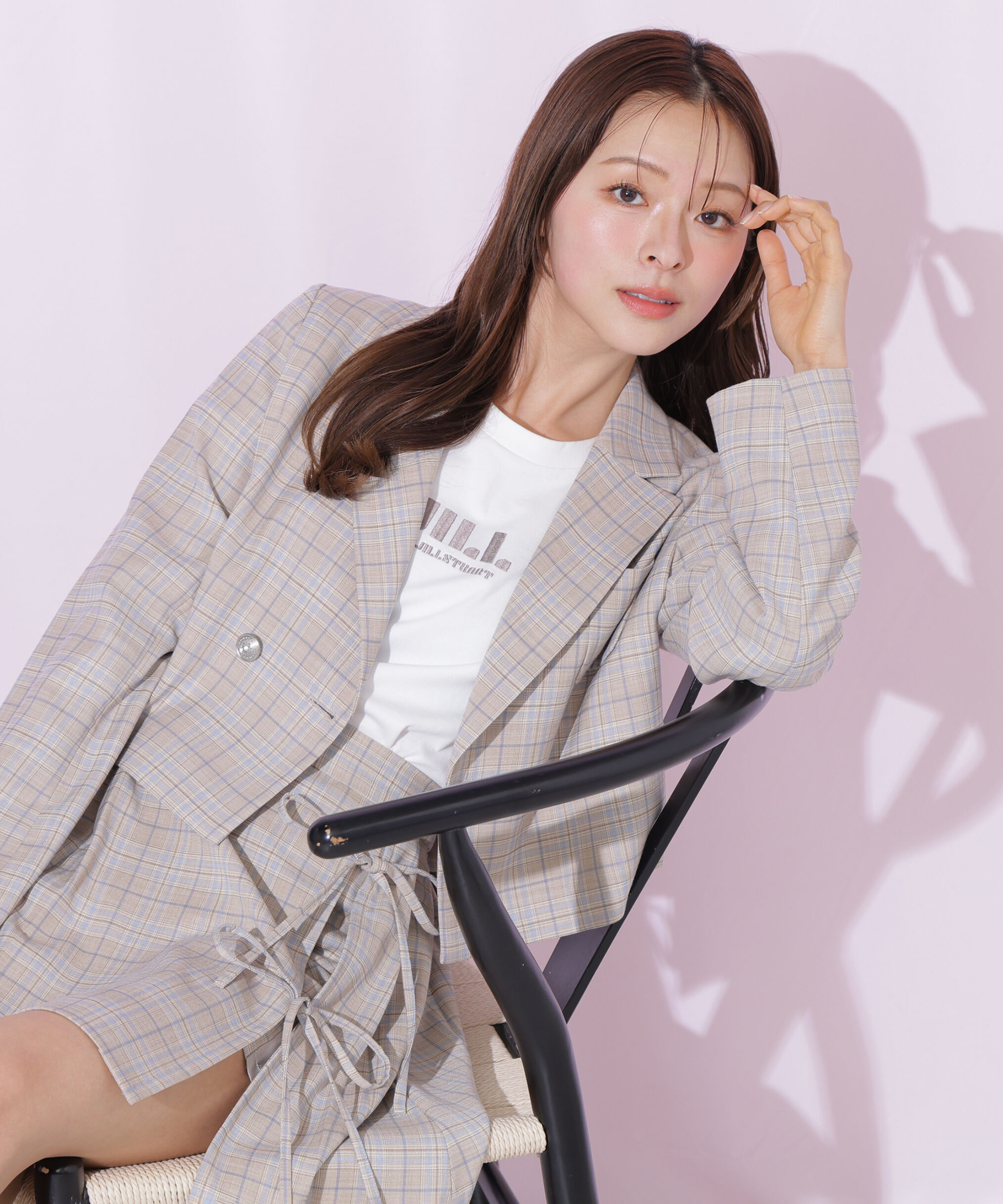  「セットアップ対応ショート丈テーラードジャケット」|その他|