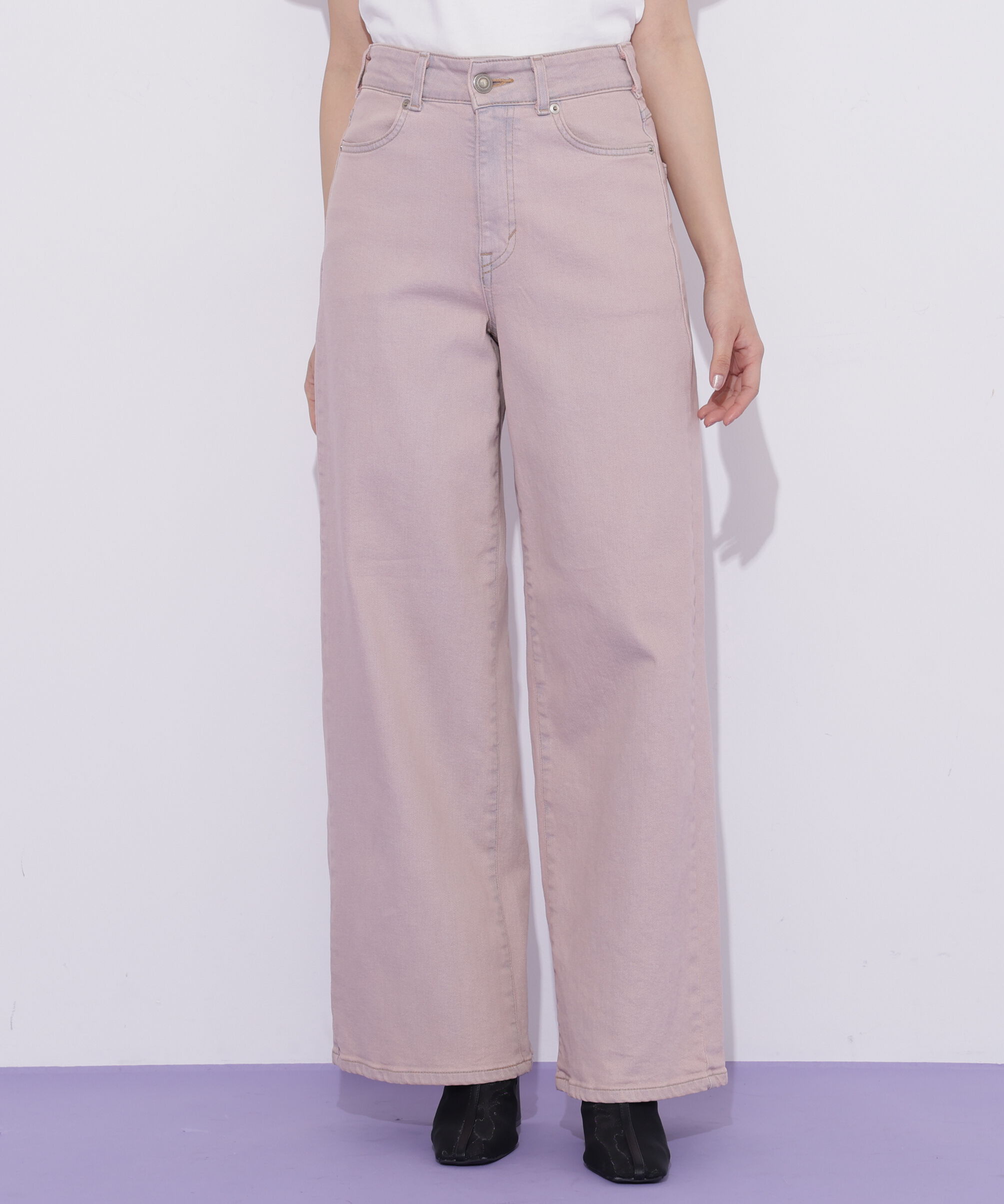  「SOMETHING 別注レースアップワイドデニムパンツ」|その他|